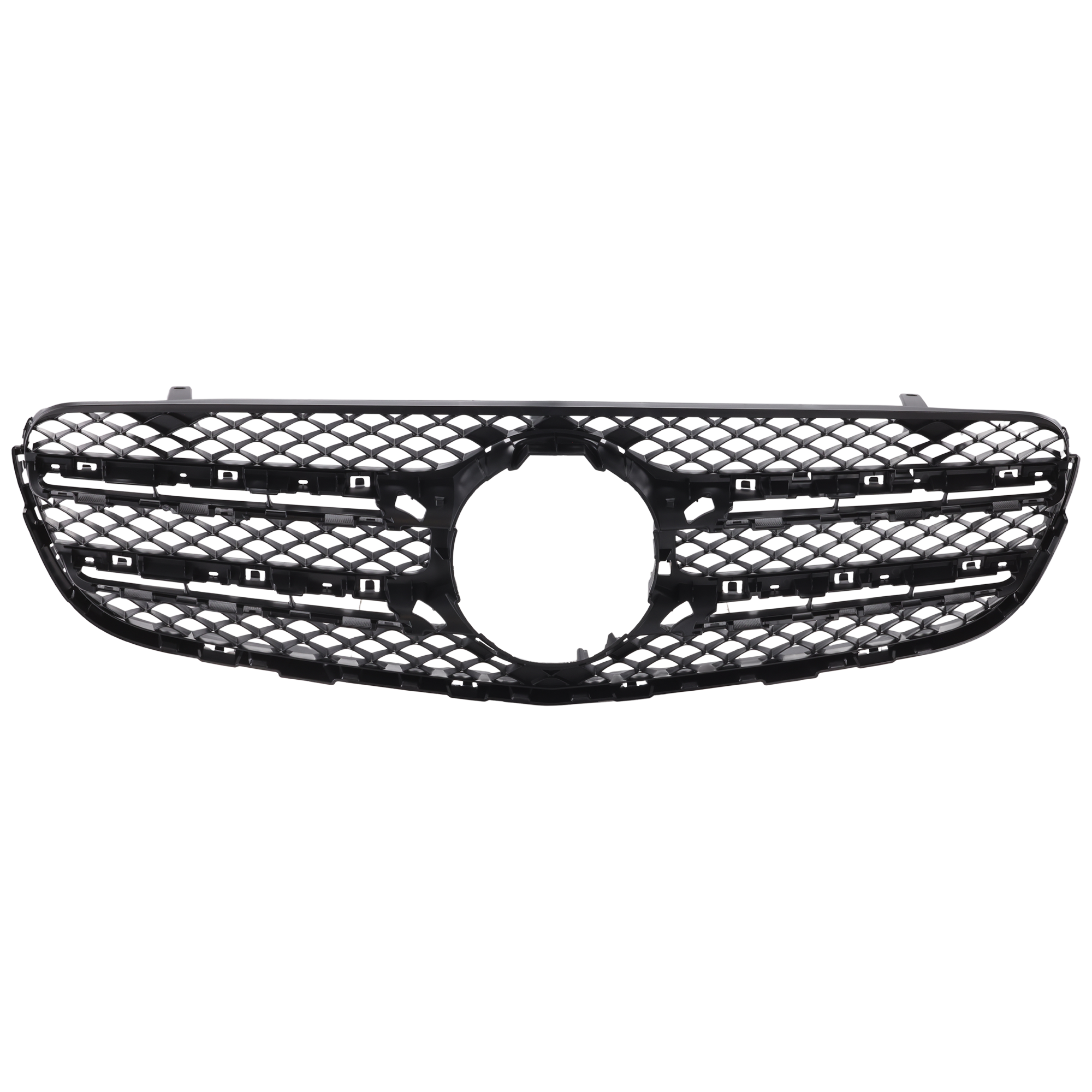 AM GLC300-16-19 GRILLE Textured Black Shell and Insert SUV w o Camera Hole CAPA SKU RM07010017Q Partslink MB1200191C OEM 2538882000