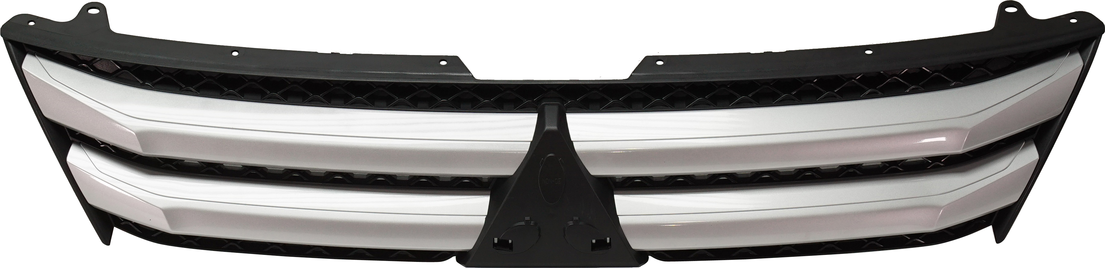 AM ECLIPSE CROSS 18-20 GRILLE Textured Black w Silver Molding SKU RM07010030 Partslink MI1200273 OEM 7450B048