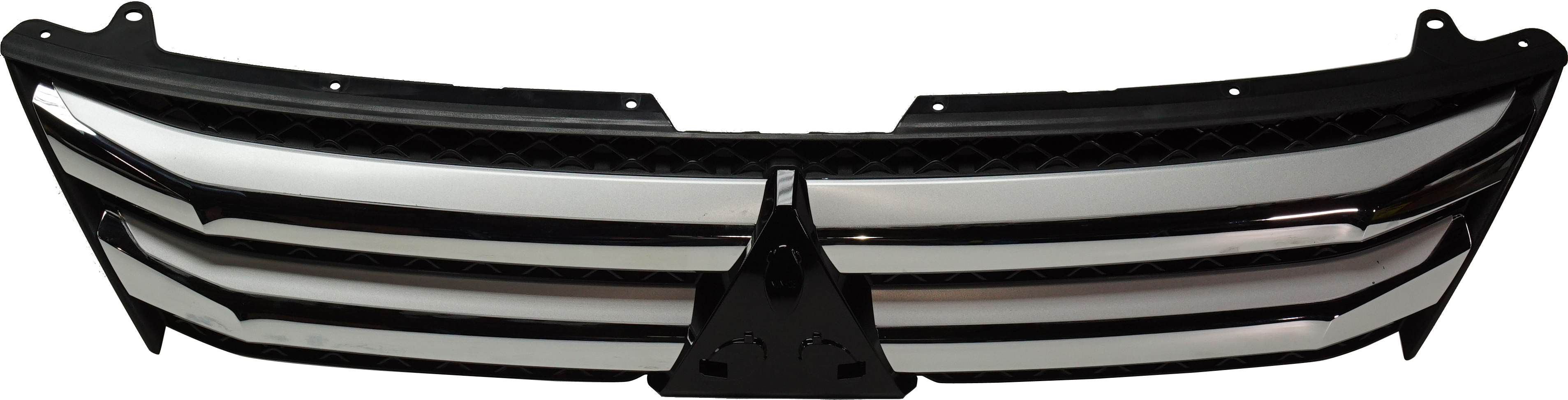 AM ECLIPSE CROSS 18-20 GRILLE Textured Black w Chrome Molding SKU RM07010031 Partslink MI1200272 OEM 7450B256