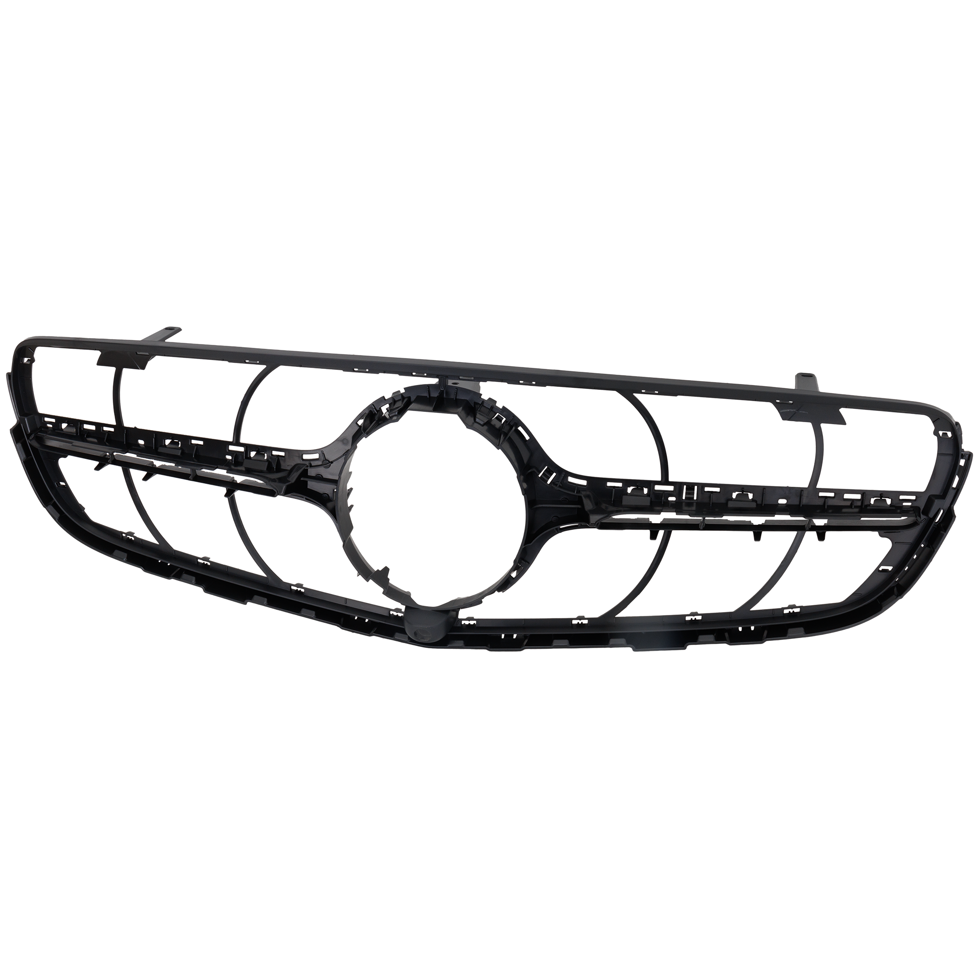 AM GLC300 GLC43 AMG 17-19 GRILLE Textured Black Shell and Insert w Camera Hole Coupe GLC300 GLC43 AMG SUV GLC43 AMG SKU RM07010040 Partslink MB1200200 OEM 2538880100