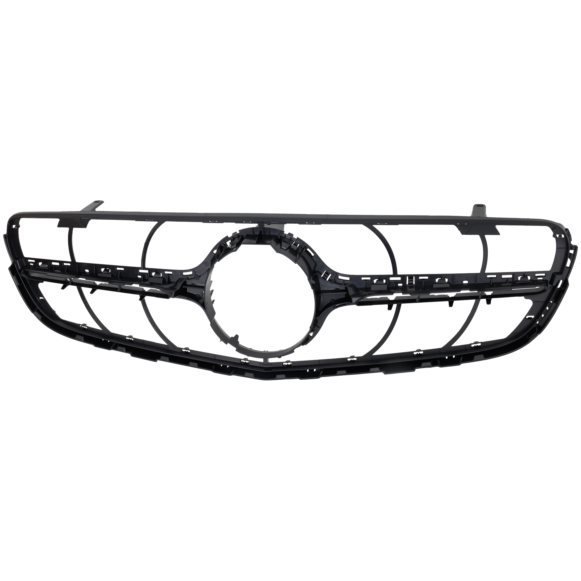 AM GLC300 GLC43 AMG 17-19 GRILLE Textured Black Shell and Insert w o Camera Hole Coupe GLC300 GLC43 AMG SUV GLC43 AMG SKU RM07010041 Partslink MB1200199 OEM 2538880000