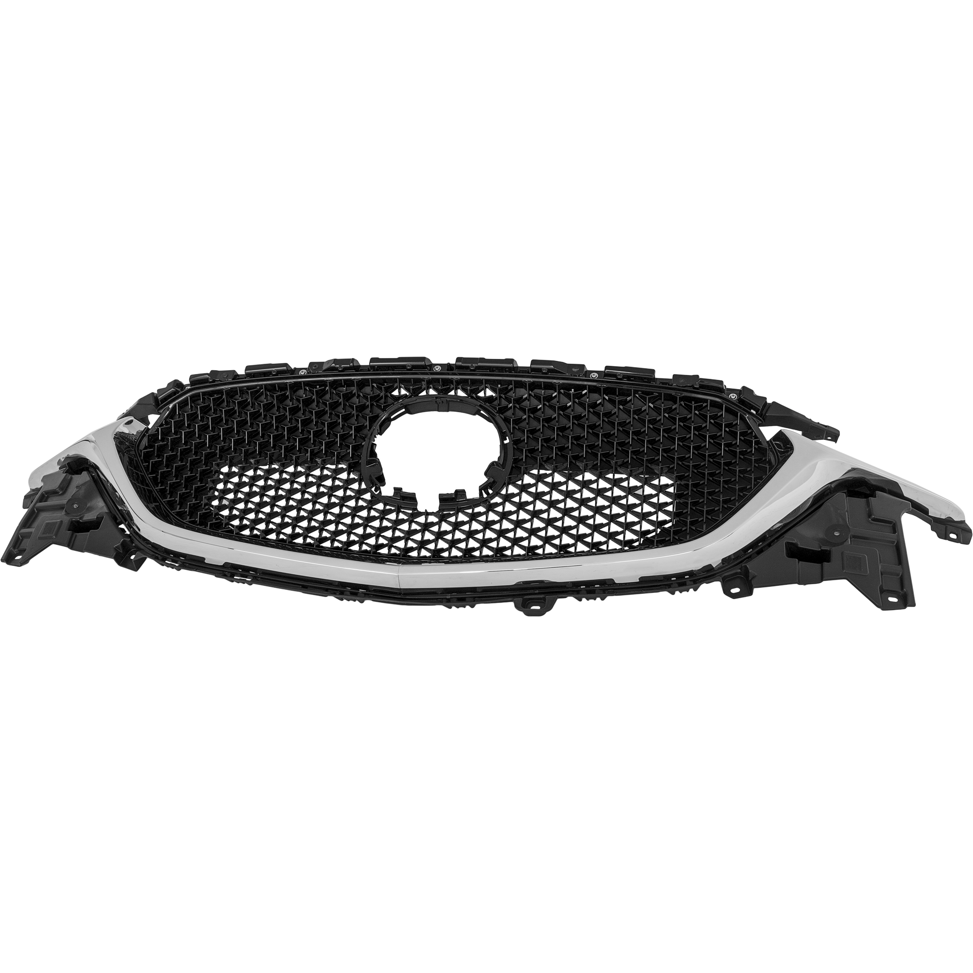 AM CX 5-19-21 GRILLE Dark Gray Shell and Insert w Chrome Molding w Around View Monitor w Smart City Brake System w o Cyl Deactivation SKU RM07010044 Partslink MA1200222 OEM K26250710A