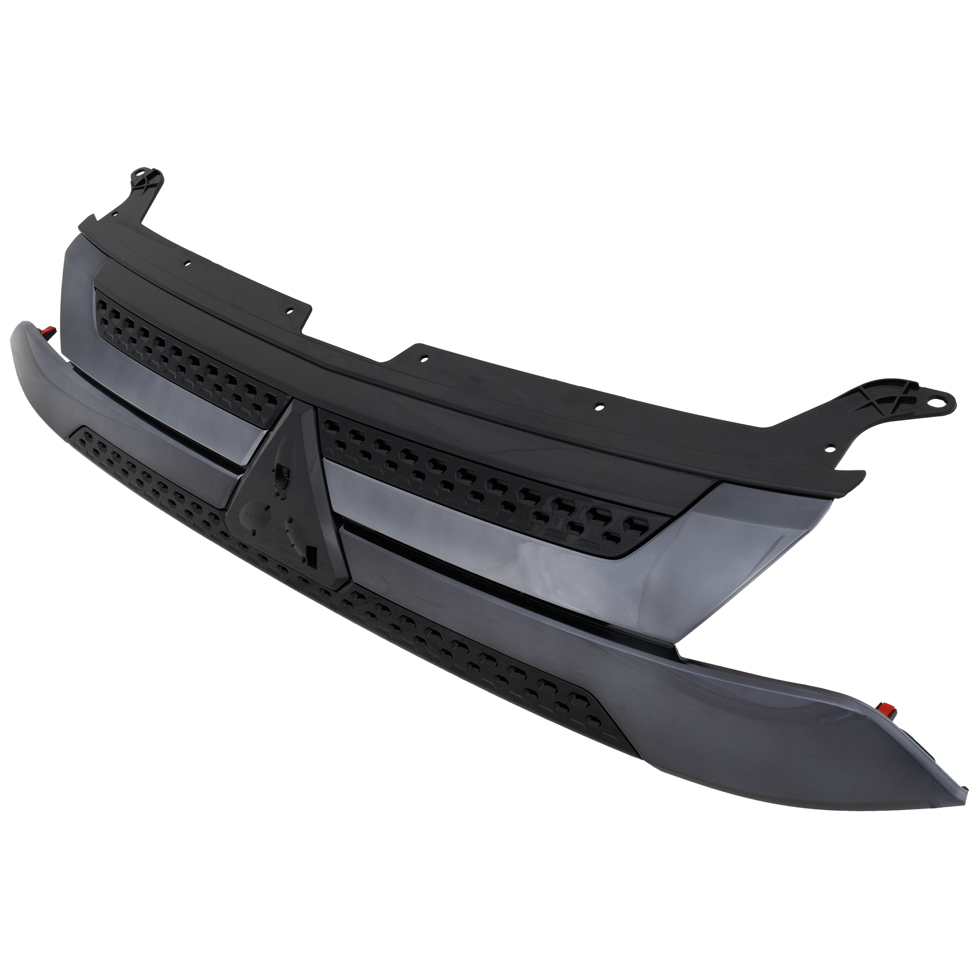 AM OUTLANDER 19-20 GRILLE Textured Black Shell and Insert w Chrome and Silver Molding SKU RM07010047 Partslink MI1200277 OEM 7450B330