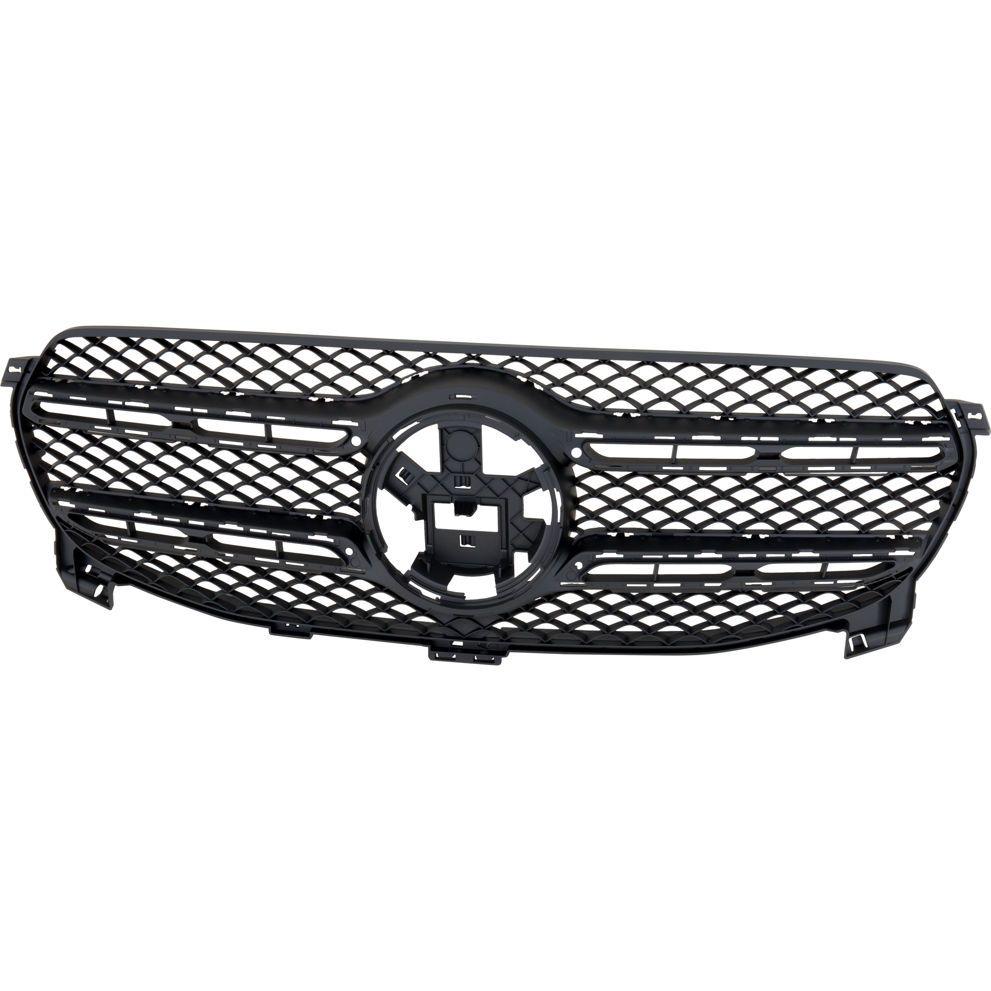 AM GLE350 GLE450-20-23 GRILLE Textured Black Shell And Insert w Camera Hole w o Adaptive Cruise Ctrl and AMG Package SKU RM07010065 Partslink MB1200212 OEM 1678881000