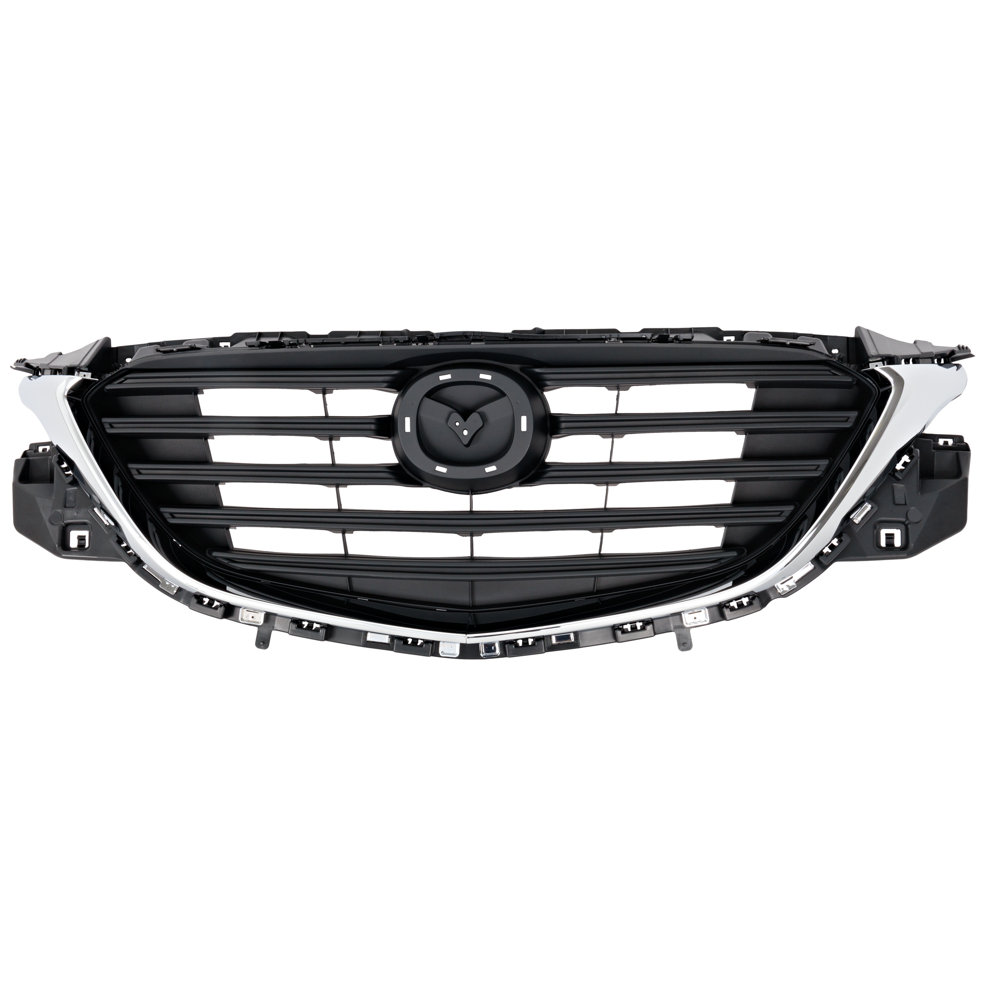AM CX 9-16-20 GRILLE Textured Black w Chrome Molding Plastic SKU RM07010074 Partslink MA1200210 OEM TK4850710G