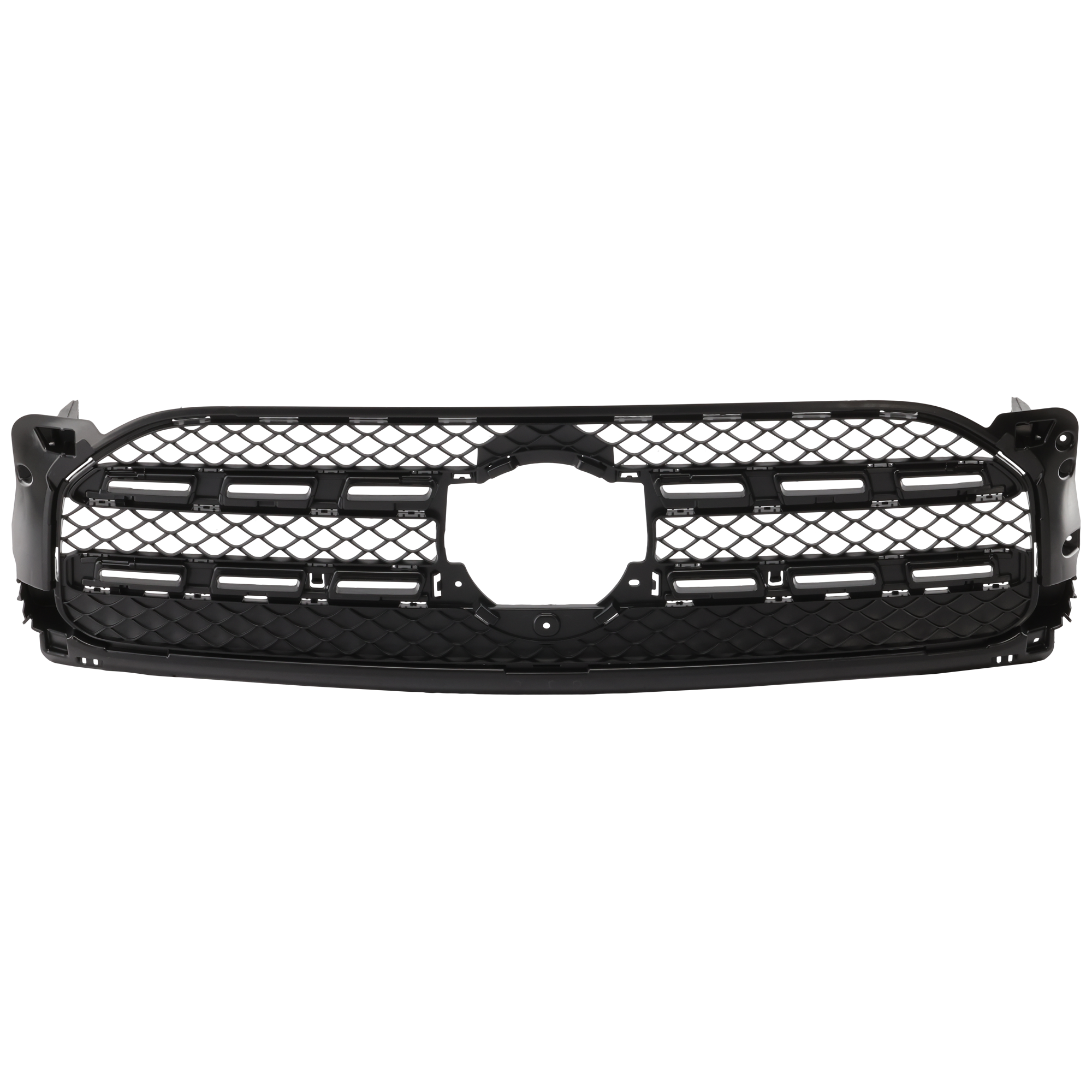 AM GLB250-202-23 GRILLE Primed Black Shell and Insert w o AMG Package w o Camera Hole SKU RM07010079 Partslink MB1200214 OEM 1718880060