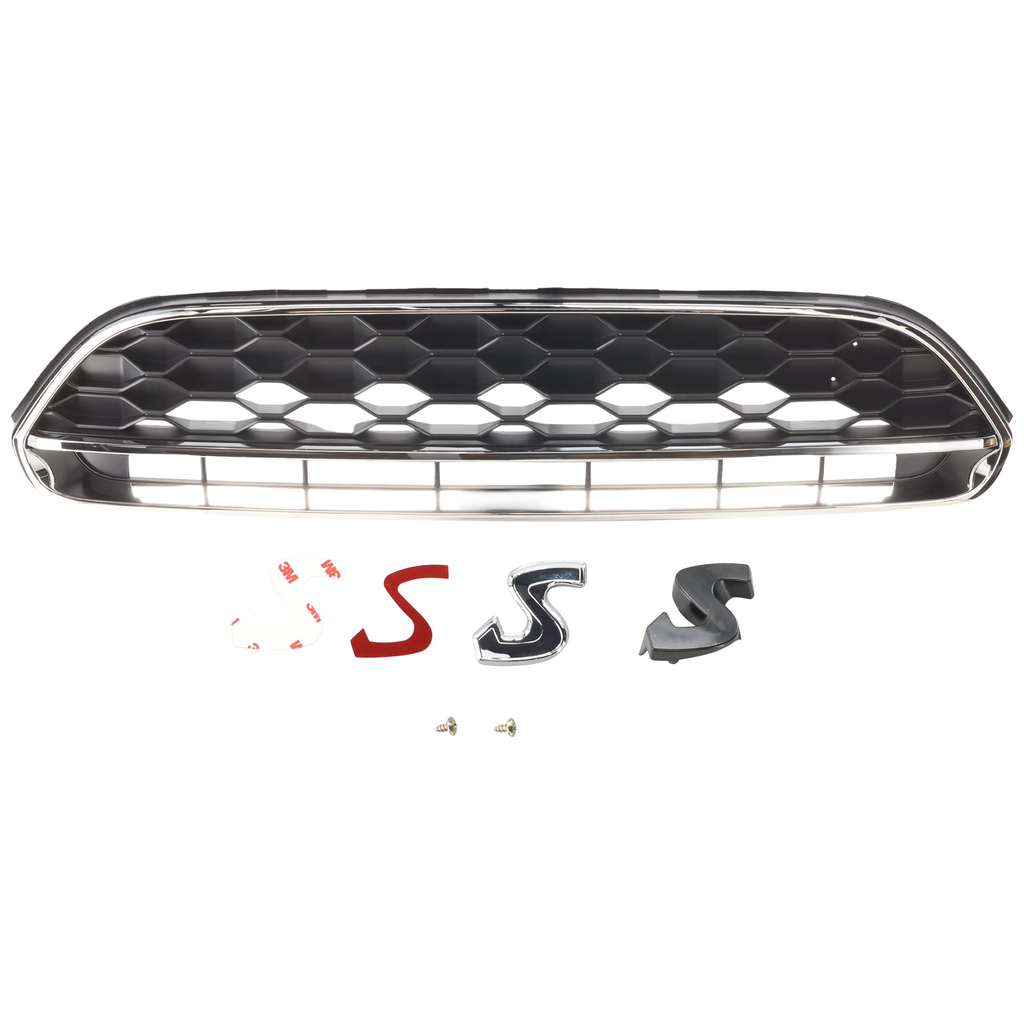 AM COOPER COUNTRYMAN 17-24 GRILLE Chrome Shell with Black Insert S Model SKU RM07010083 Partslink MC1200110 OEM 51135A1A140 PFM