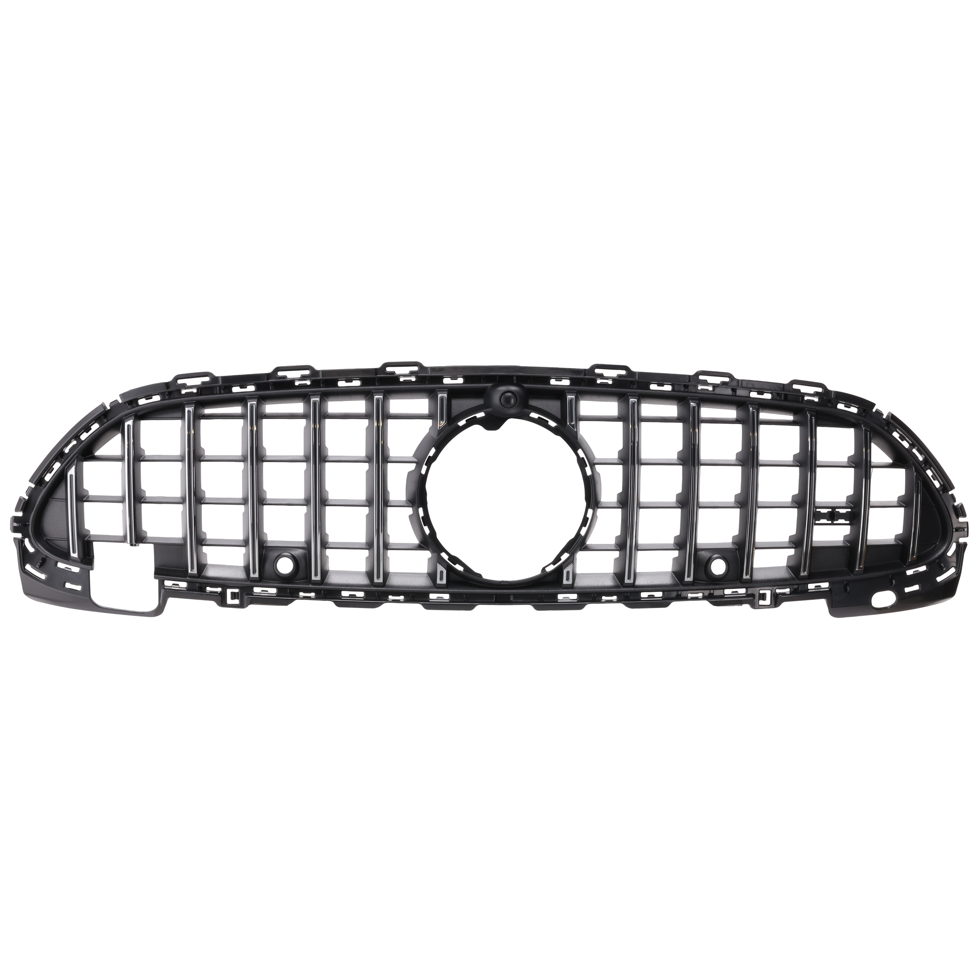AM C43 AMG 23-23 GRILLE Chrome Shell and Insert w o Camera Hole SKU RM07010092 Partslink MB1200215 OEM 2068883300