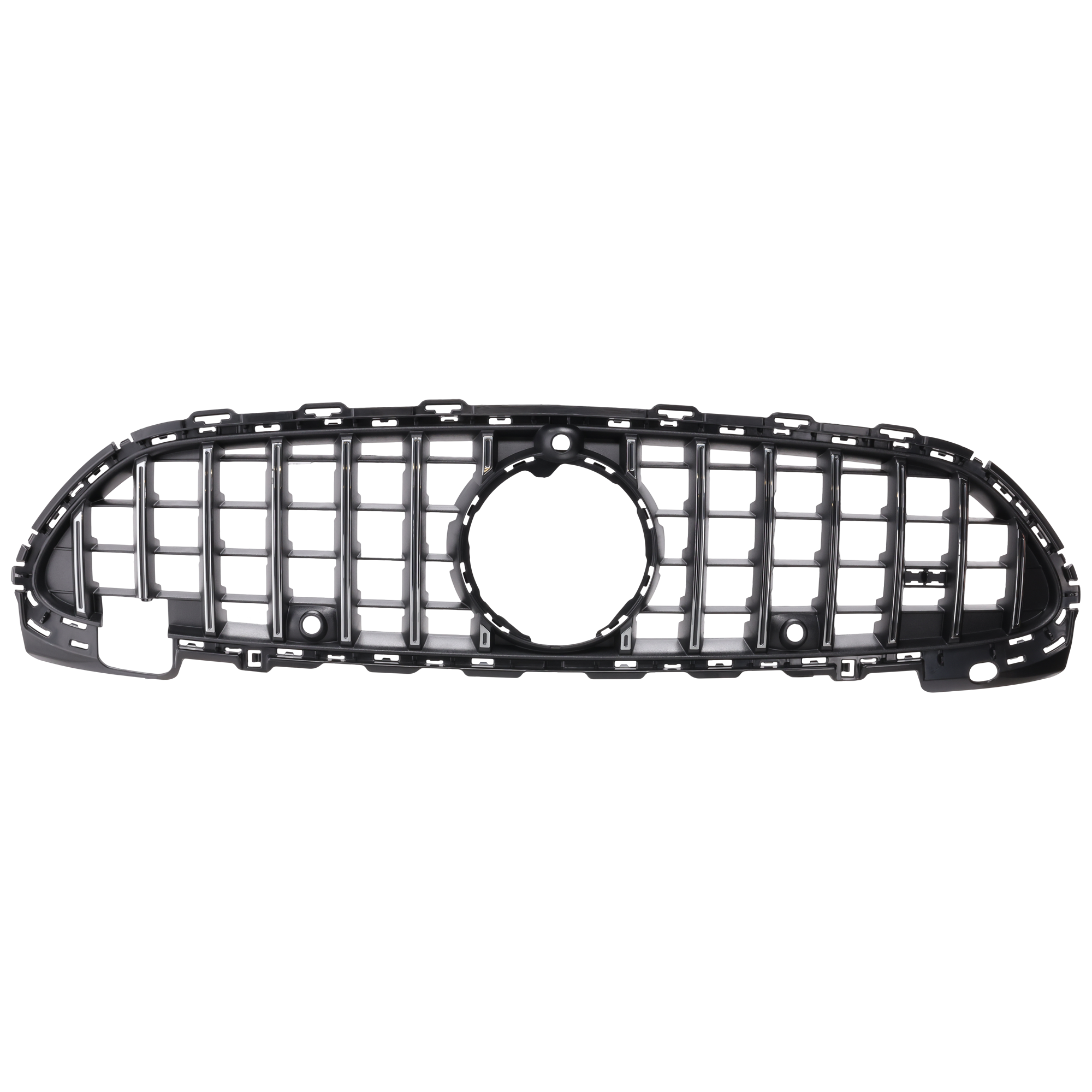 AM C43 AMG 23-23 GRILLE Chrome Shell and Insert w Camera Hole SKU RM07010093 Partslink MB1200216 OEM 2068883400