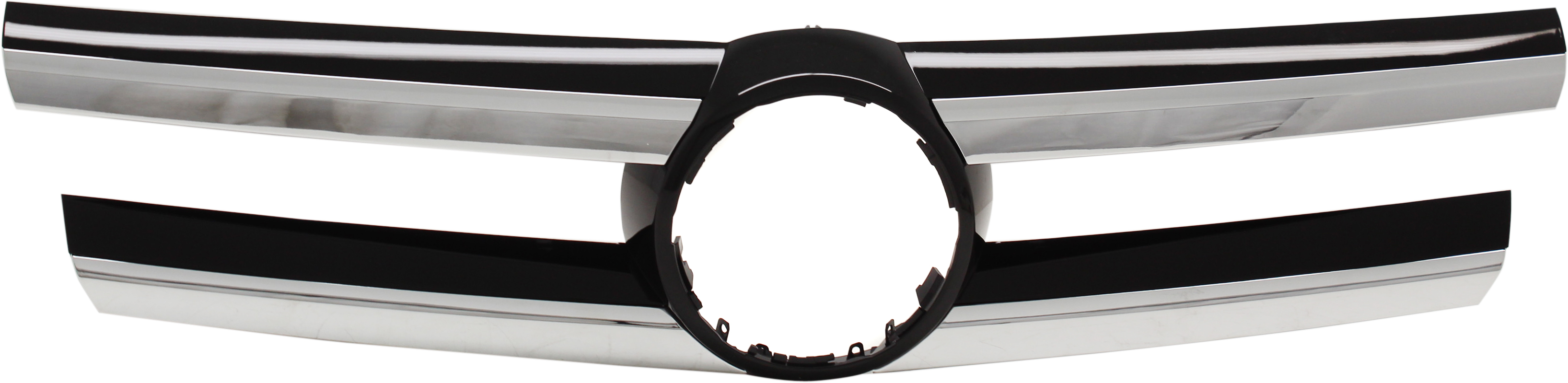 AM GL CLASS 13-16 GRILLE MOLDING Ptd Blk w Chr Mldg w o AMG Pkg w o Surround View w DCC Exc. GL63 AMG Model SKU RM07070005 Partslink MB1200186 OEM 16688003859982