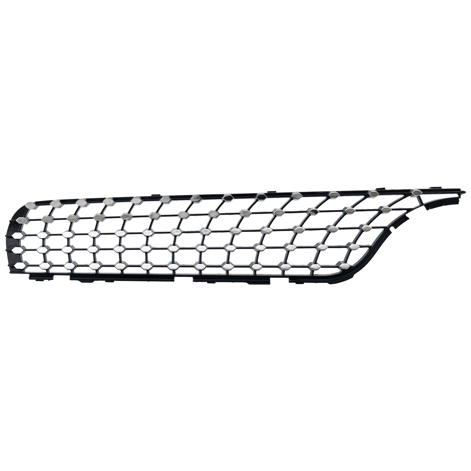 AM GLC300 GLC43 AMG 17-19 GRILLE INSERT RH Chrome Black GLC300 w AMG Styling Package SKU RM07550003 Partslink MB1213112 OEM 2538881400