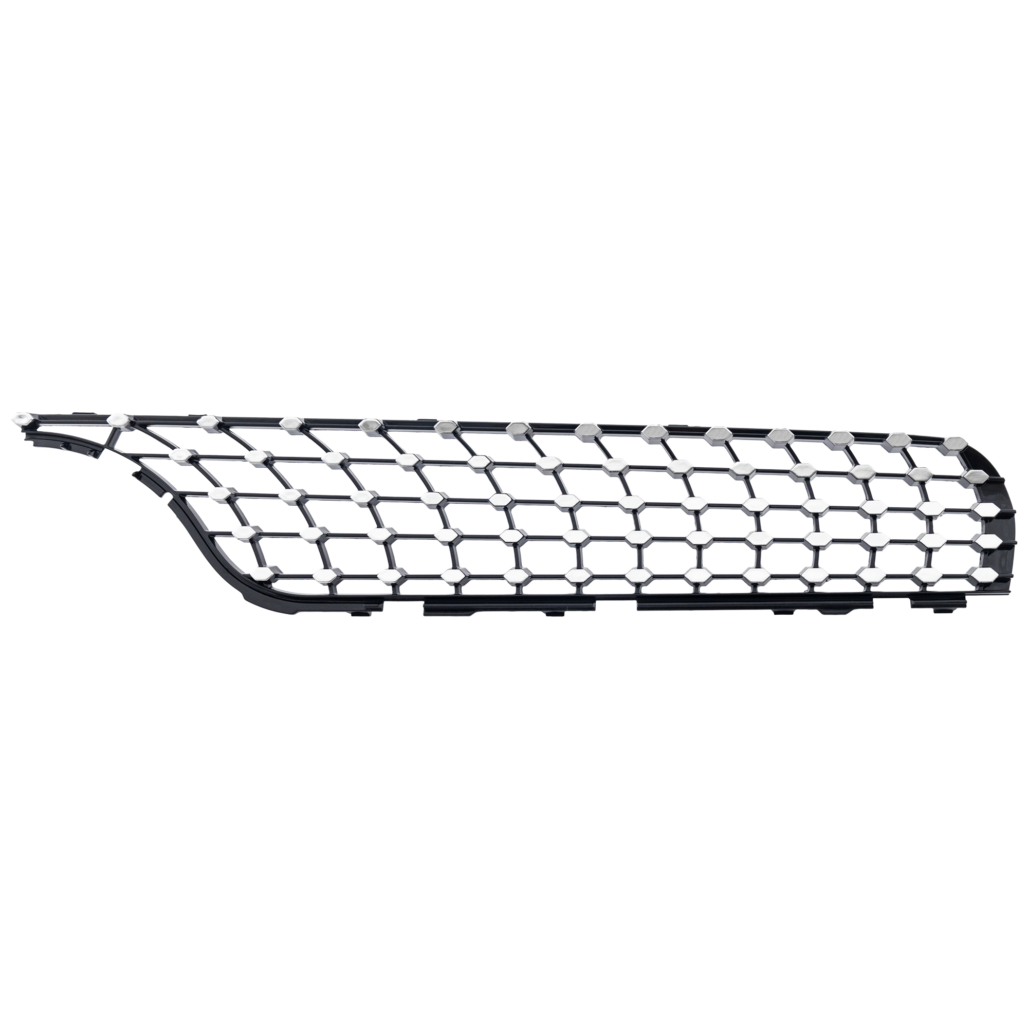 AM GLC300 GLC43 AMG 17-19 GRILLE INSERT LH Chrome Black GLC300 w AMG Styling Package SKU RM07550004 Partslink MB1212112 OEM 2538881300