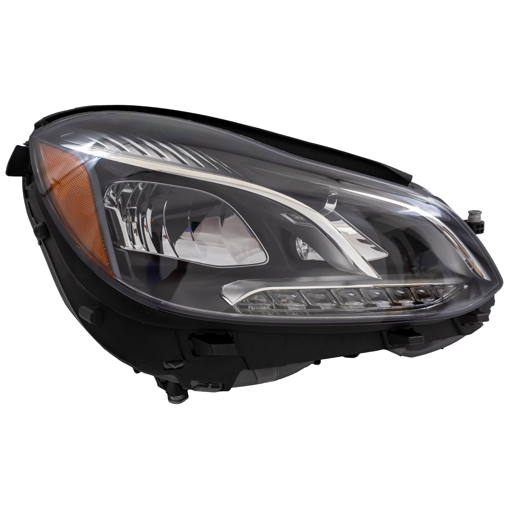 AM E CLASS 14-16 HEAD LAMP RH Assembly w o Cornering Lights Sedan Wagon SKU RM10010007 Partslink MB2503219 OEM 2128202239