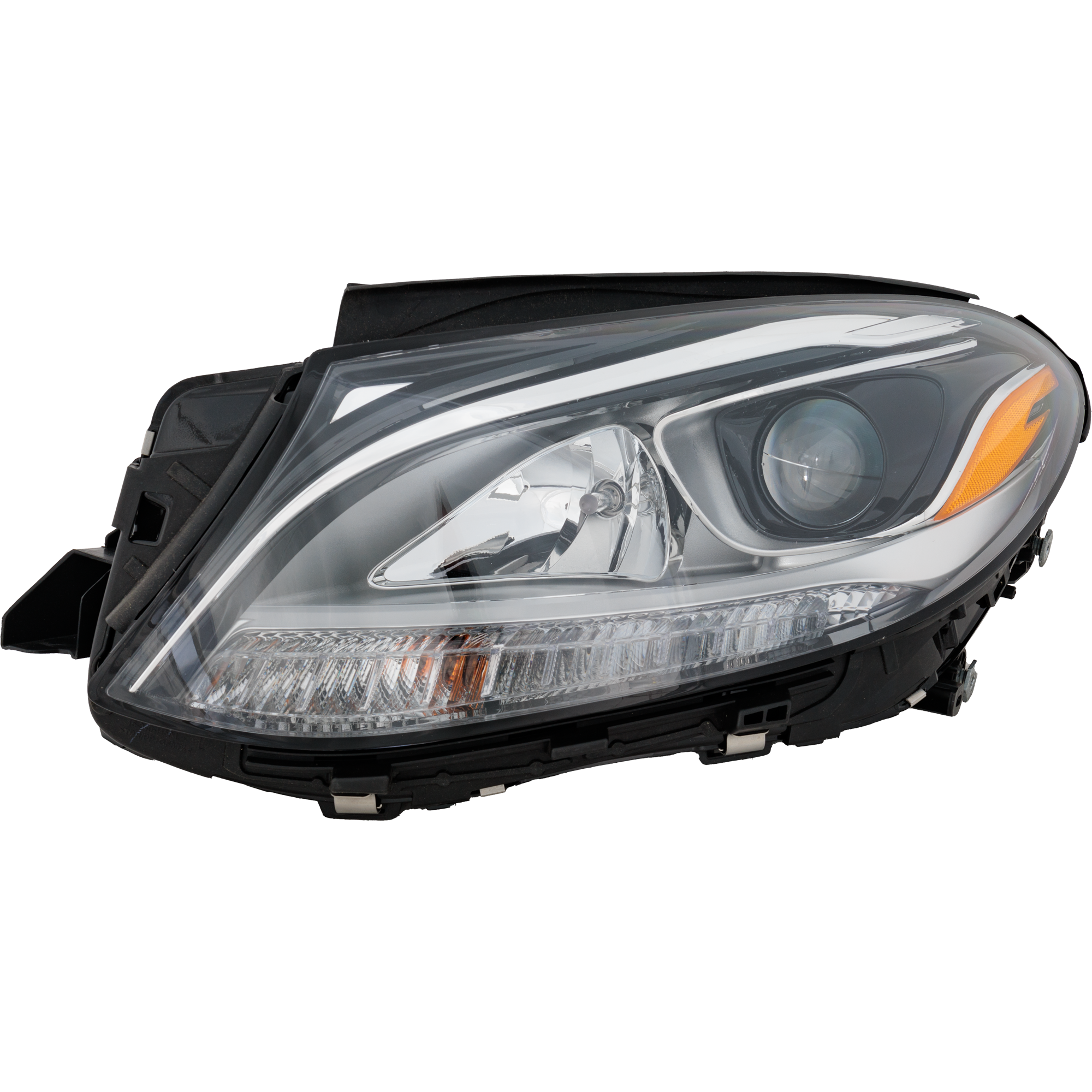 AM GL CLASS 13-16 HEAD LAMP LH Assembly Halogen CAPA SKU RM10010024Q Partslink MB2502225C OEM 1668206961