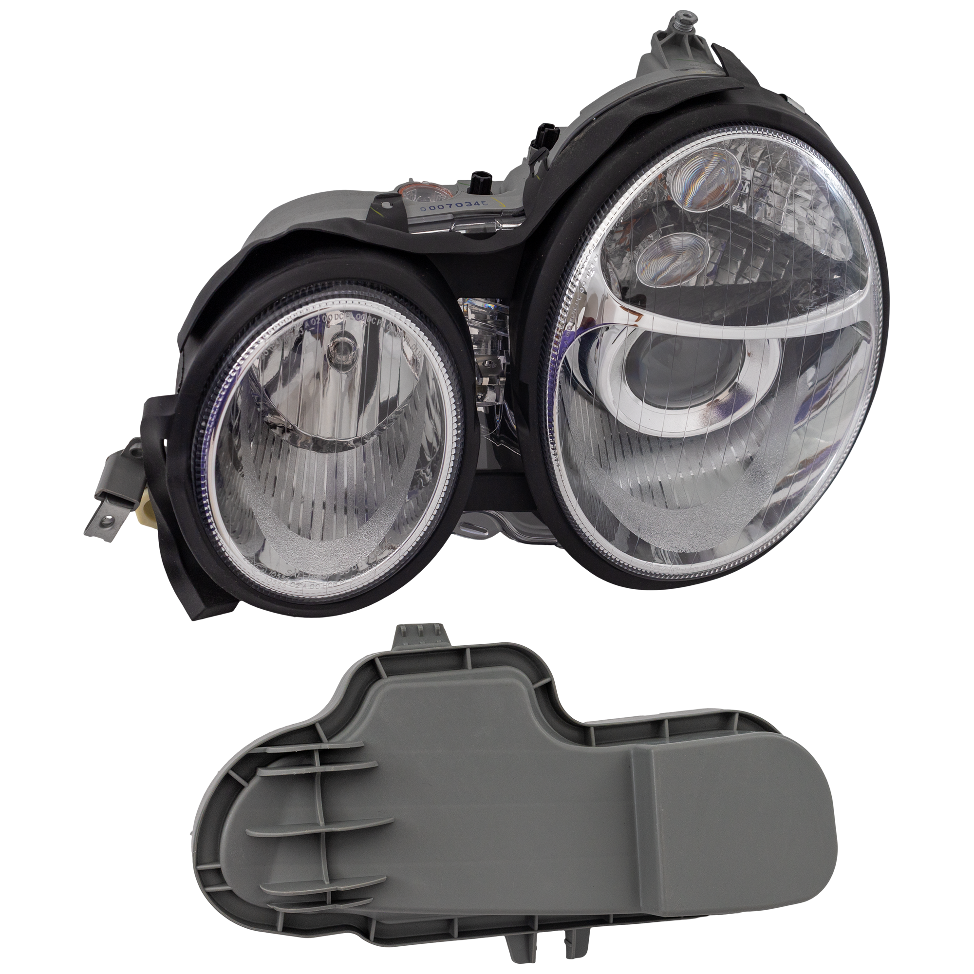 AM CLK CLASS 98-03 HEAD LAMP LH Assembly HID Xenon w HID Kit 208 Chassis SKU RM10010036 Partslink MB2502112 OEM 2088201161