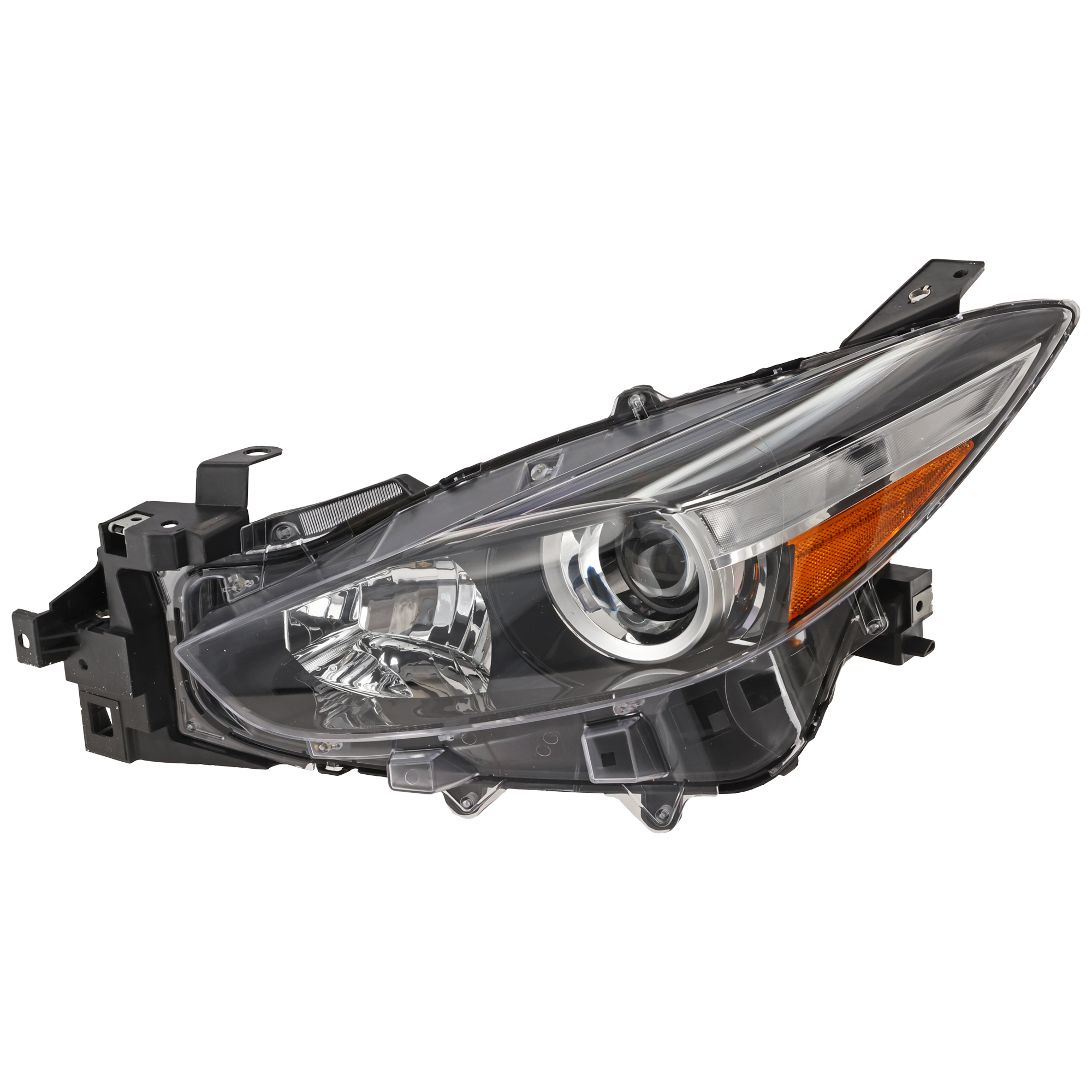 AM MAZDA 3-17-18 HEAD LAMP LH Lens and Housing Halogen Japan Mexico Built Vehicle SKU RM10010042 OEM BABF510L0D PFM