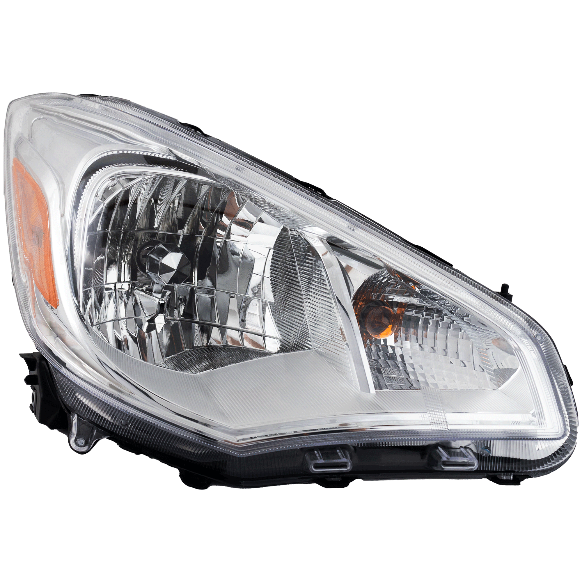 AM MIRAGE G4-17-20 HEAD LAMP RH Assembly Halogen CAPA SKU RM10010129AQ Partslink MI2503169C OEM 8301D118