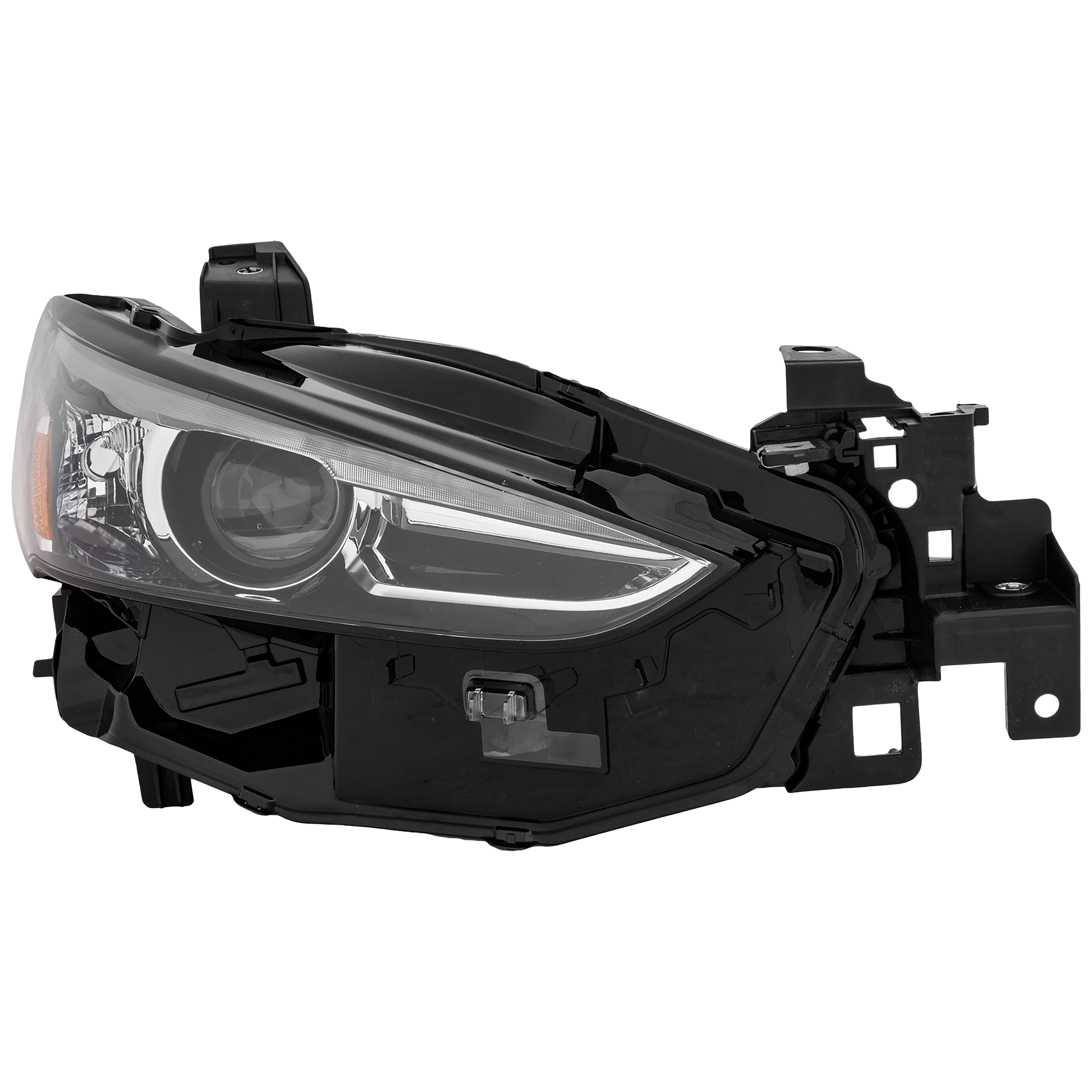 AM MAZDA 6-18-21 HEAD LAMP RH Lens and Housing LED w o Adaptive Headlight CAPA SKU RM10010137UQ OEM GRF551031A PFM