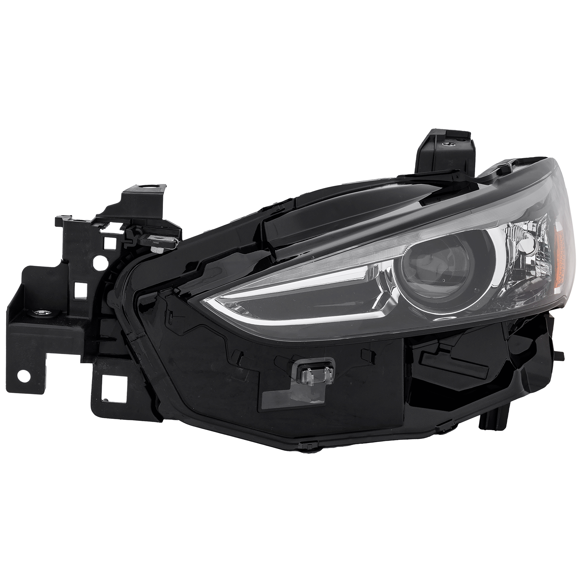 AM MAZDA 6-18-21 HEAD LAMP LH Lens and Housing LED w o Adaptive Headlight CAPA SKU RM10010138UQ OEM GRF551041A PFM