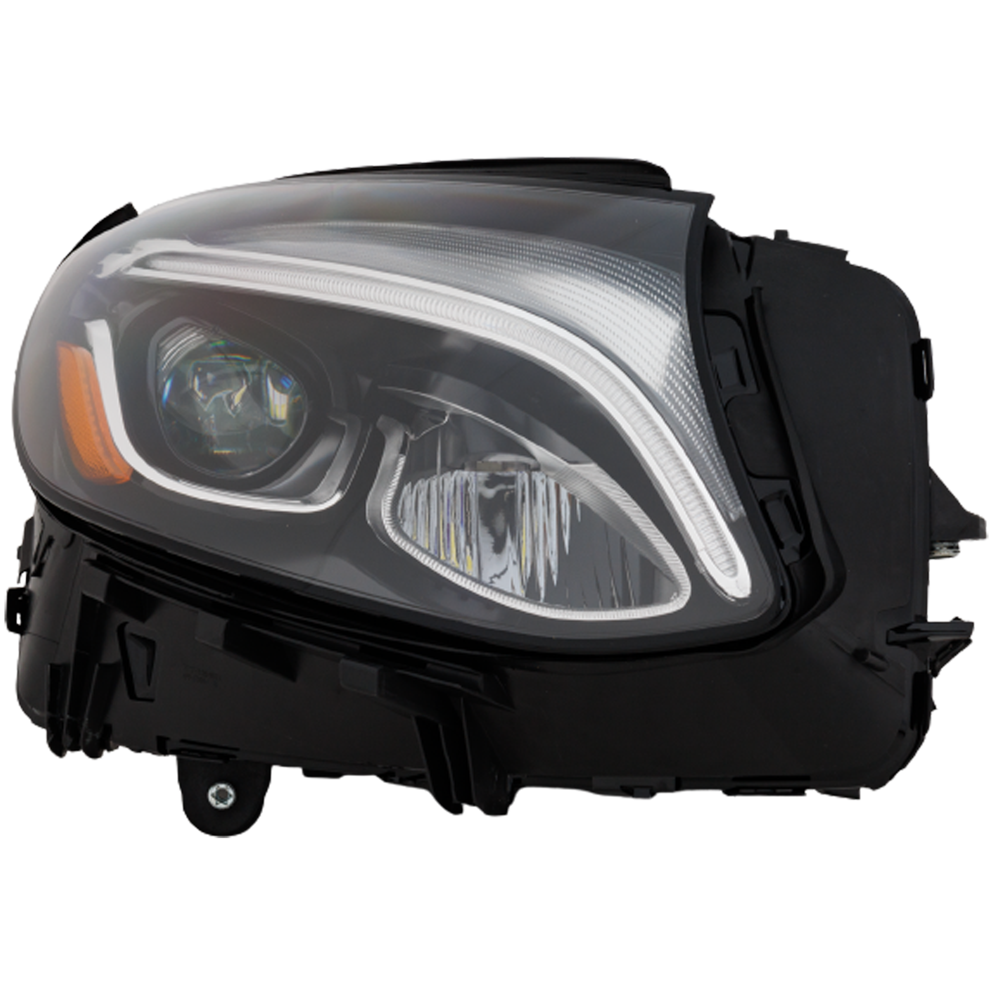 AM GLC CLASS 16-19 HEAD LAMP RH LED Assembly w o Adaptive Headlights w o Logo GLC Coupe 17-19 SKU RM10010151A Partslink MB2519109 OEM 2539061401
