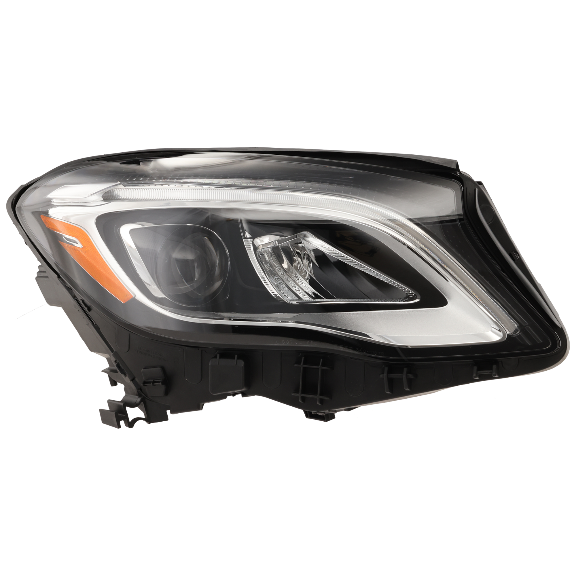 AM GLA250 GLA45 AMG 15-20 HEAD LAMP RH Assembly LED w o Logo SKU RM10010163A Partslink MB2503254 OEM 1569068000