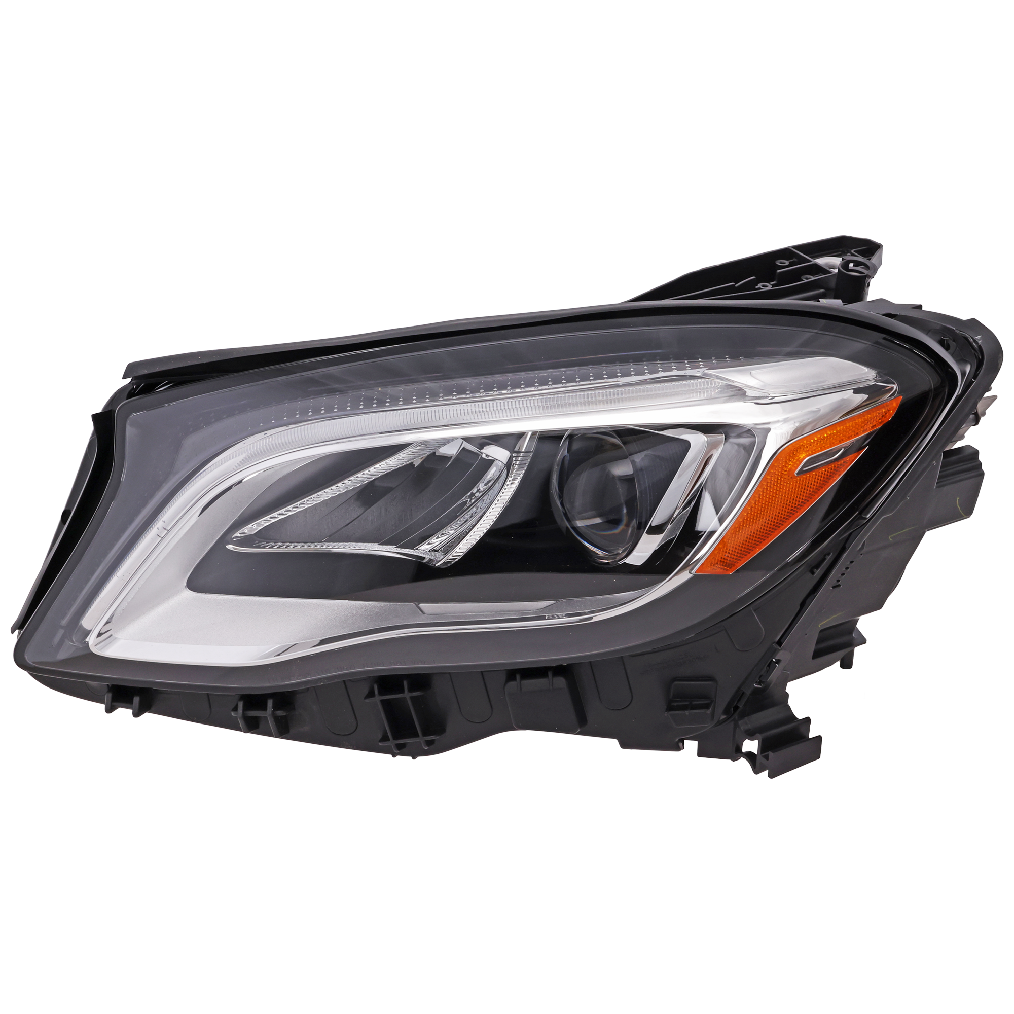 AM GLA250 GLA45 AMG 15-20 HEAD LAMP LH Assembly LED w o Logo SKU RM10010164A Partslink MB2502254 OEM 1569067900