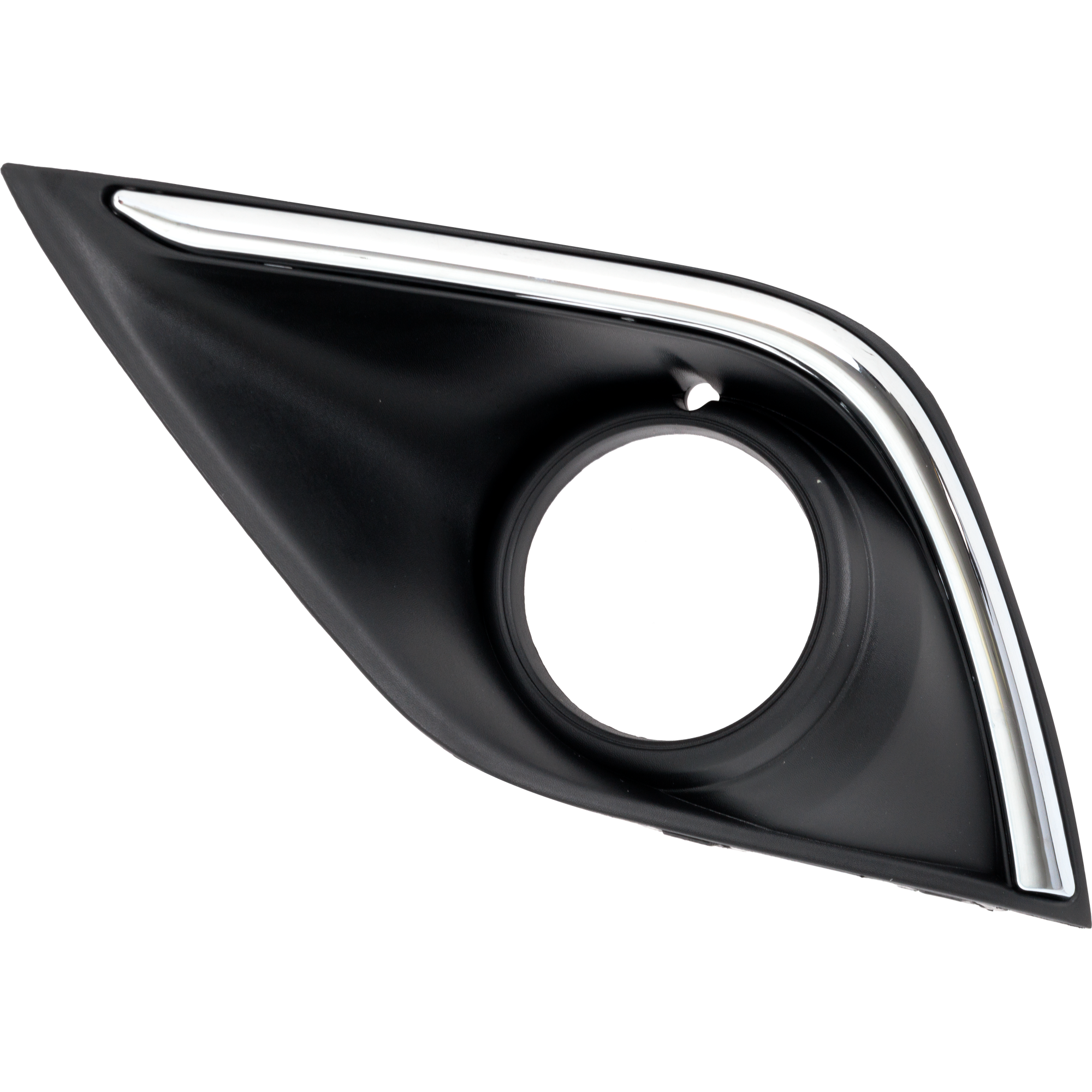 AM OUTLANDER 16-18 FOG LAMP MOLDING LH Textured Black w Chrome Molding w Halogen Fog Light Holes SKU RM10810032 Partslink MI1038122 OEM 6400L215