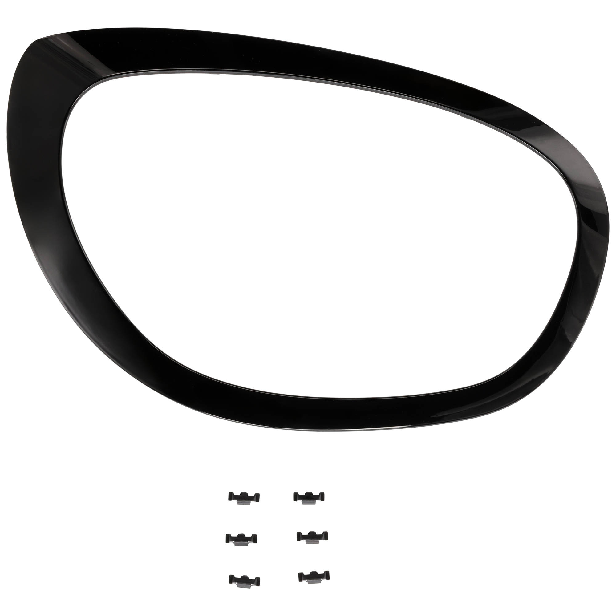 AM COOPER COUNTRYMAN 21-23 HEAD LAMP BEZEL RH Gloss Black SKU RM11190011 Partslink MC2507107 OEM 51138739352