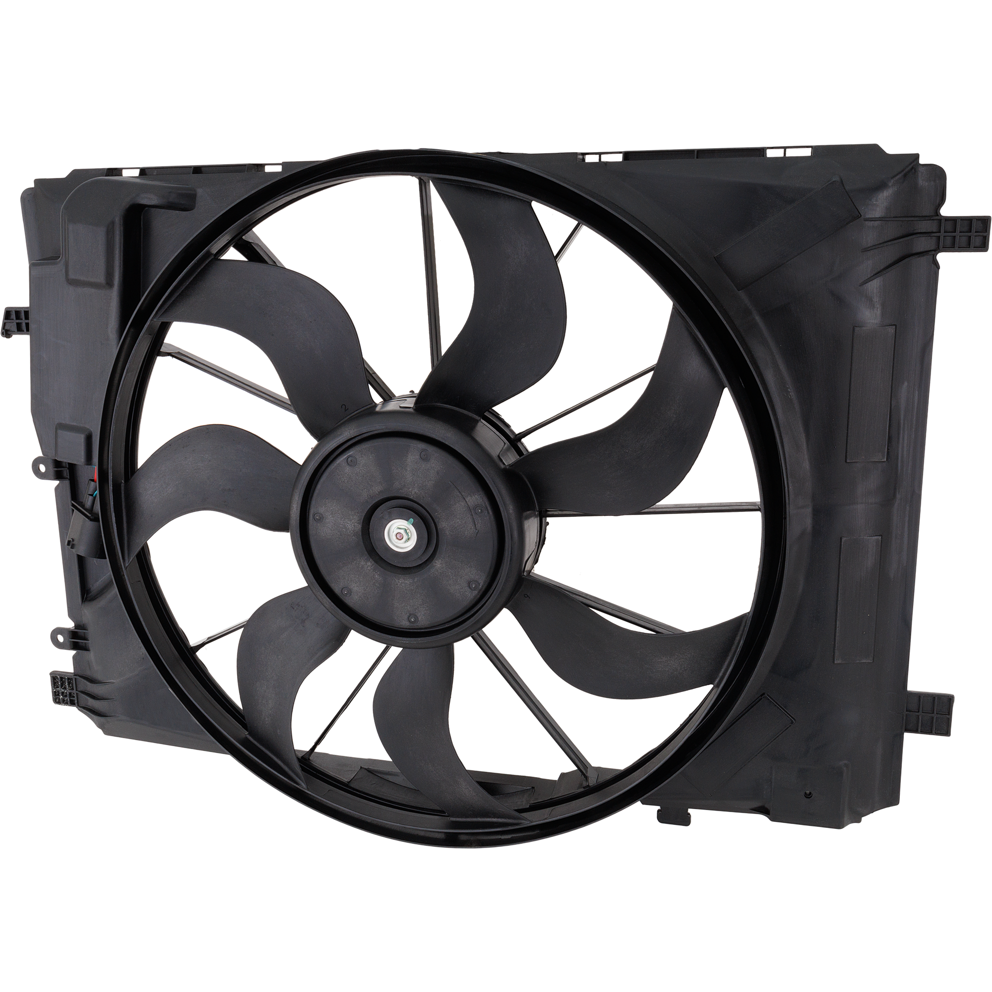 AM SLK CLASS 12-15 CLA250-14-19 GLA250-15-20 RADIATOR FAN ASSEMBLY SLK CLASS From 9-30-12-1.8L Eng. SKU RM16090016 Partslink MB3115146 OEM 2465000064