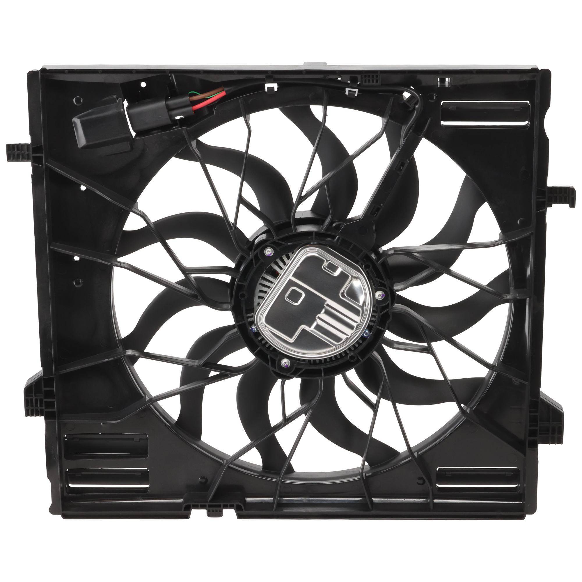 AM ML CLASS 12-15 GLE CLASS 16-19 GLS CLASS 17-19 RADIATOR FAN ASSEMBLY Single Fan w Tow Hook Holes SKU RM16090020 Partslink MB3115127 OEM 0999064000