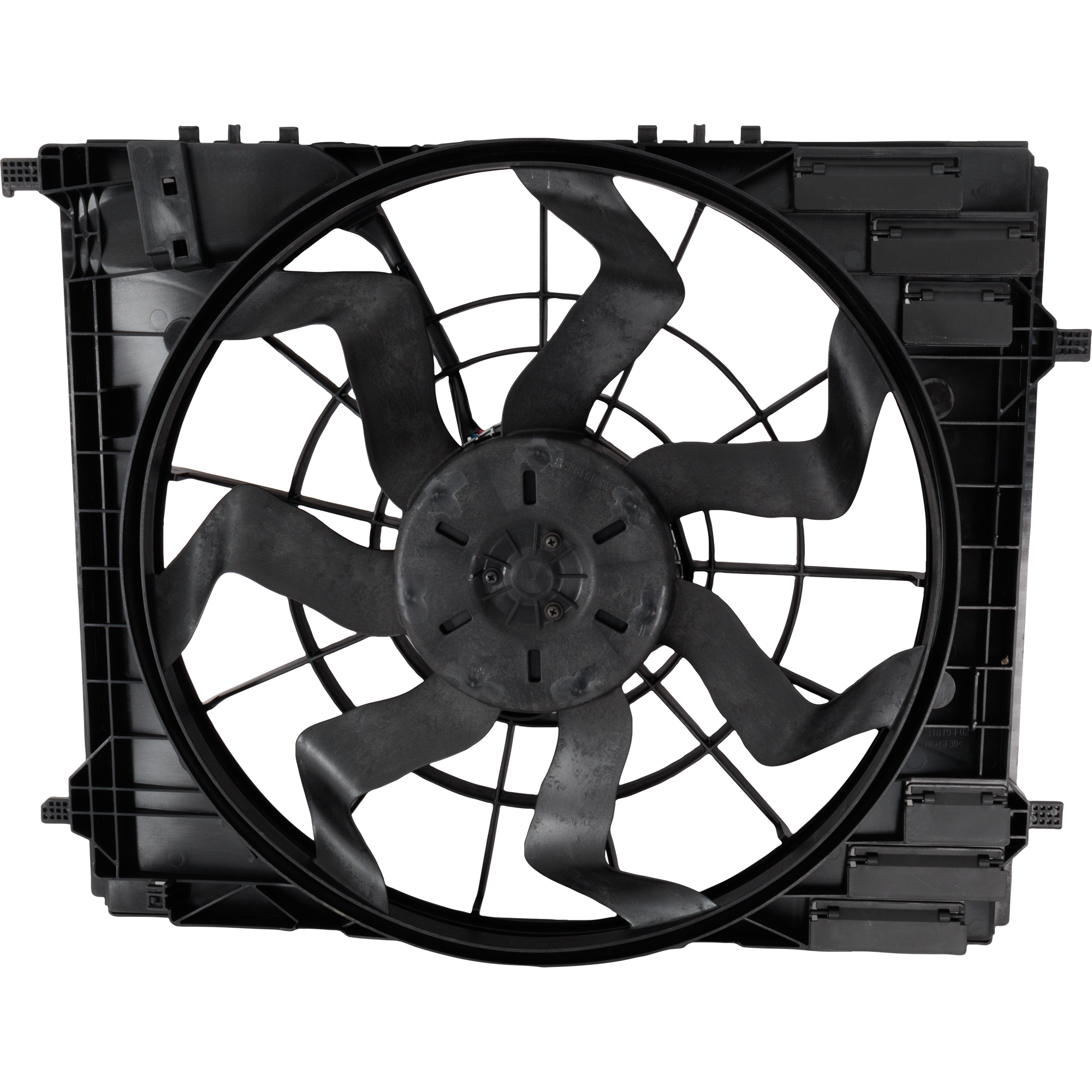 AM GLE CLASS GLS 450-20-23 RADIATOR AND A C CONDENSER FAN ASSEMBLY 2.0L 3.0L Turbo GLS 450-3.0L Turbo w o Towing Package SKU RM16100003 Partslink MB3115143 OEM 1679068806-1679061704