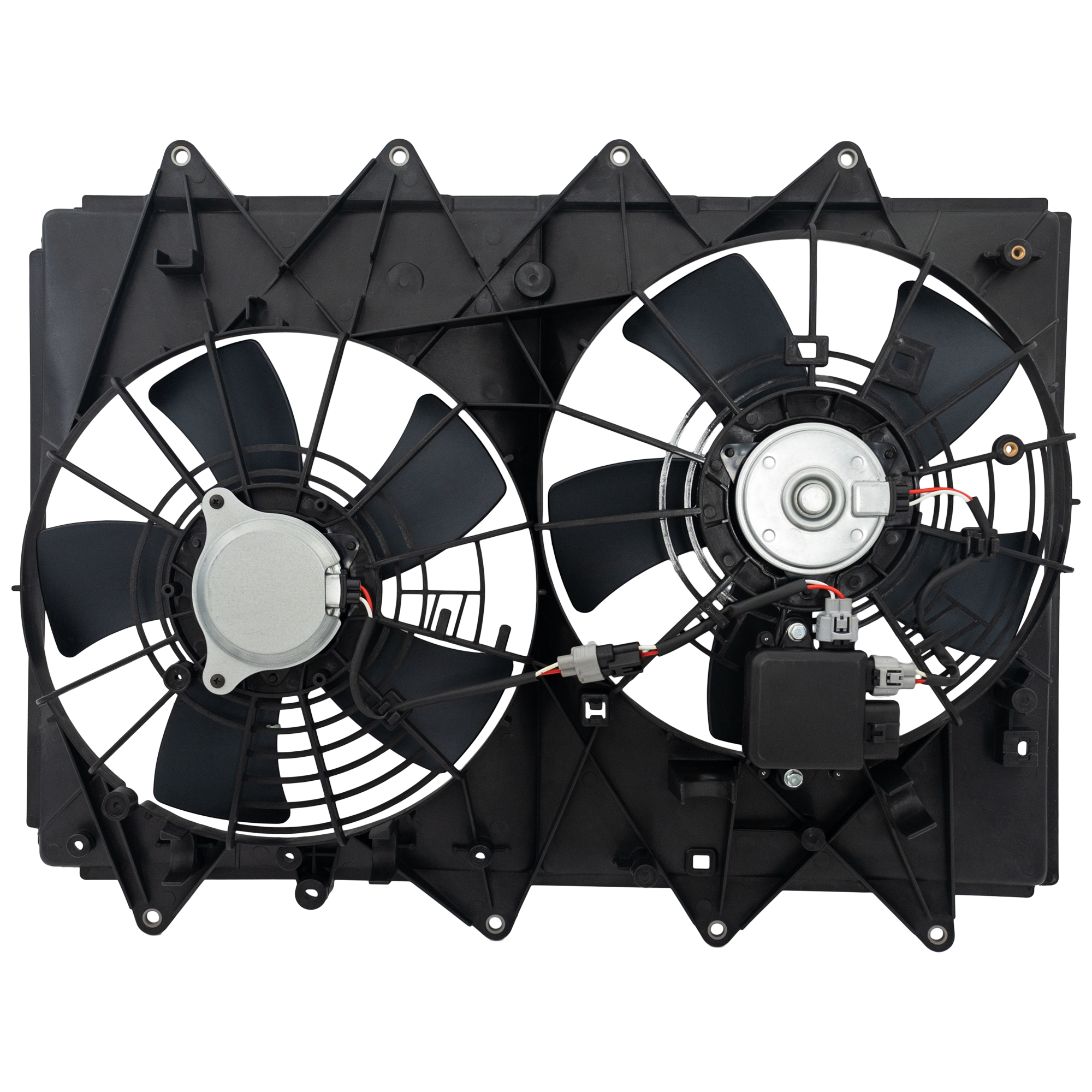AM CX9-10-15 RADIATOR FAN ASSEMBLY Dual Fan Standard Duty Cooling w o Towing Package SKU RM16100006 Partslink MA3115155 OEM CA2615025