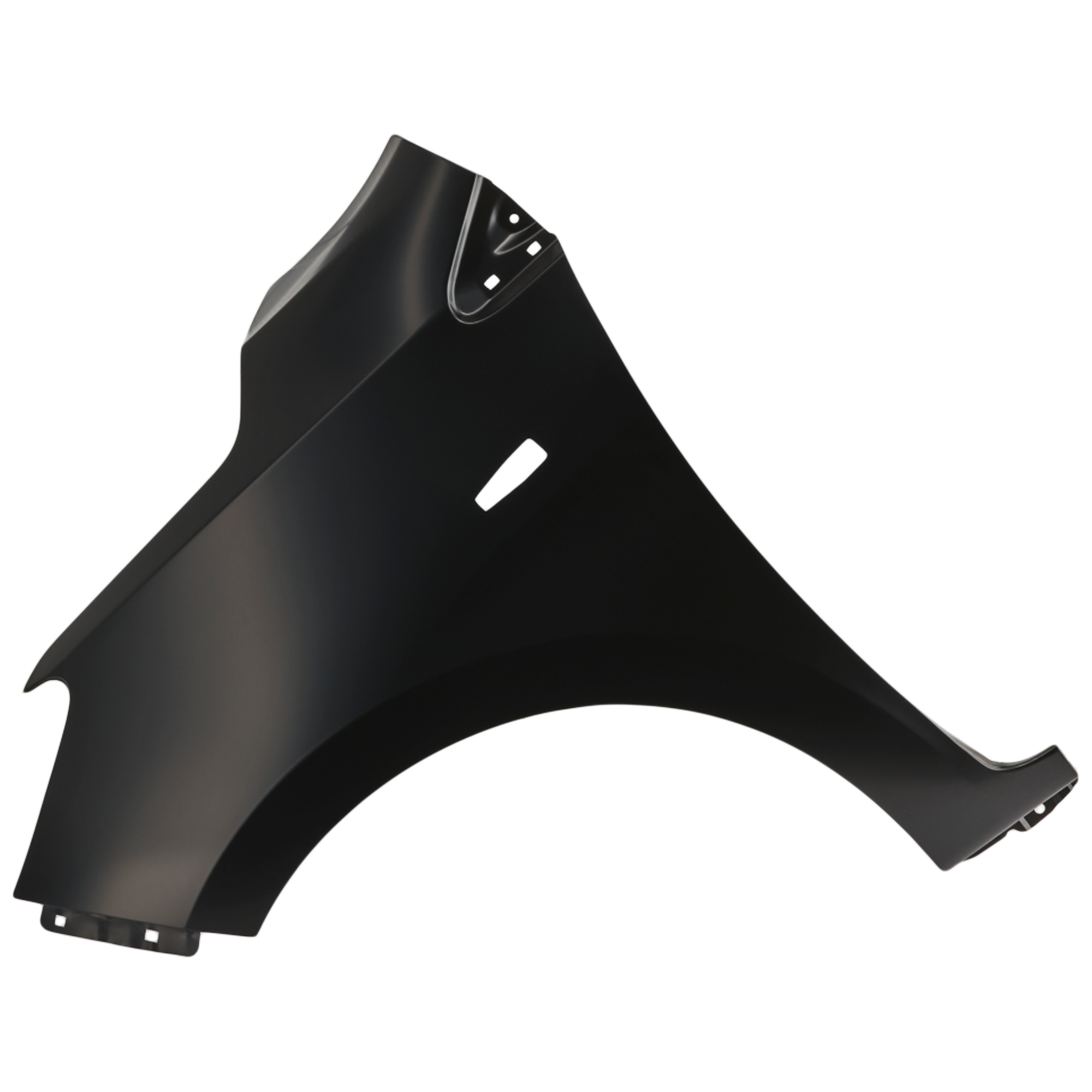 AM MIRAGE MIRAGE G4-21-25 FRONT FENDER LH Black Steel w Side Repeater Light Holes SKU RM22010072 Partslink MI1240186 OEM 5220AT67
