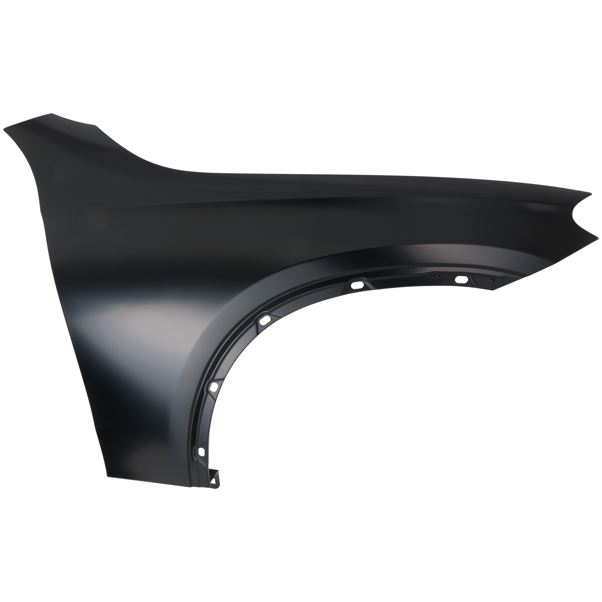 AM GLC300-23-25 FRONT FENDER RH Black Aluminum SKU RM22010081 Partslink MB1241183 OEM 2548809400