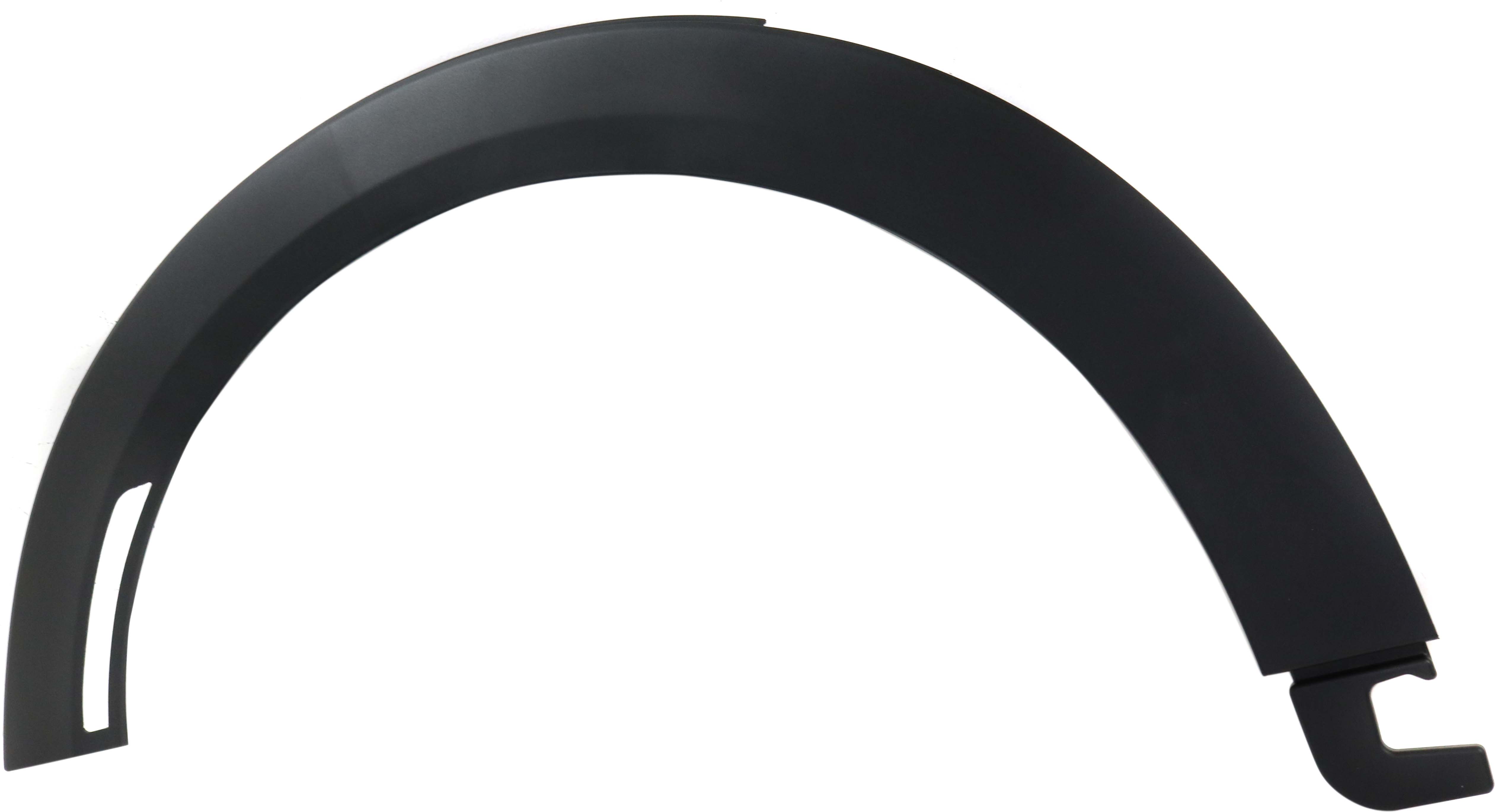 AM COOPER 14-21 FRONT WHEEL OPENING MOLDING LH Txtd Drk Gry w o Parking Aid Sensor Holes Base S Models 16-21 Convertible Hatchback SKU RM22130012 Partslink MC1290101 OEM 51777376869