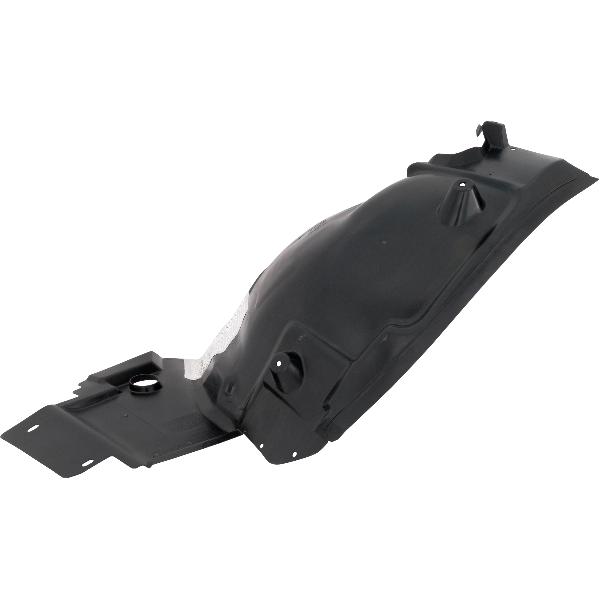 AM E CLASS 17-23 FRONT FENDER LINER RH Rear Section Injection Form w Rubber and Aluminum Pad E300 E350 E53 AMG E450 Models Sedan Wagon SKU RM22210053-1 Partslink MB1249199 OEM 2386911000