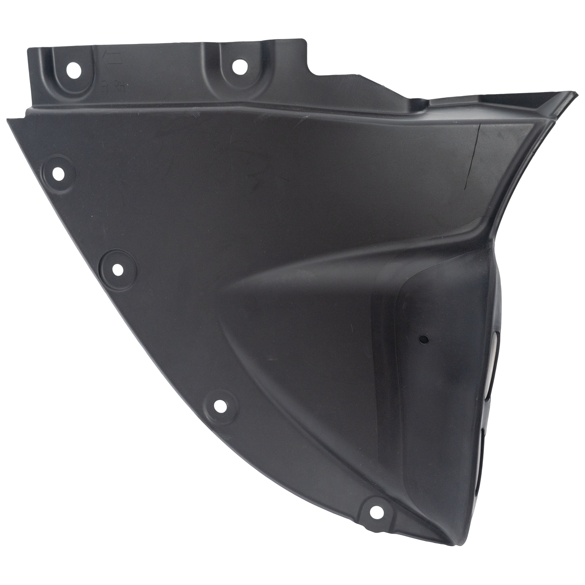 AM CX 5-22-25 FRONT FENDER LINER RH Front Section Injection Form w o Insulation Foam SKU RM22210113 Partslink MA1251124 OEM KPF156114