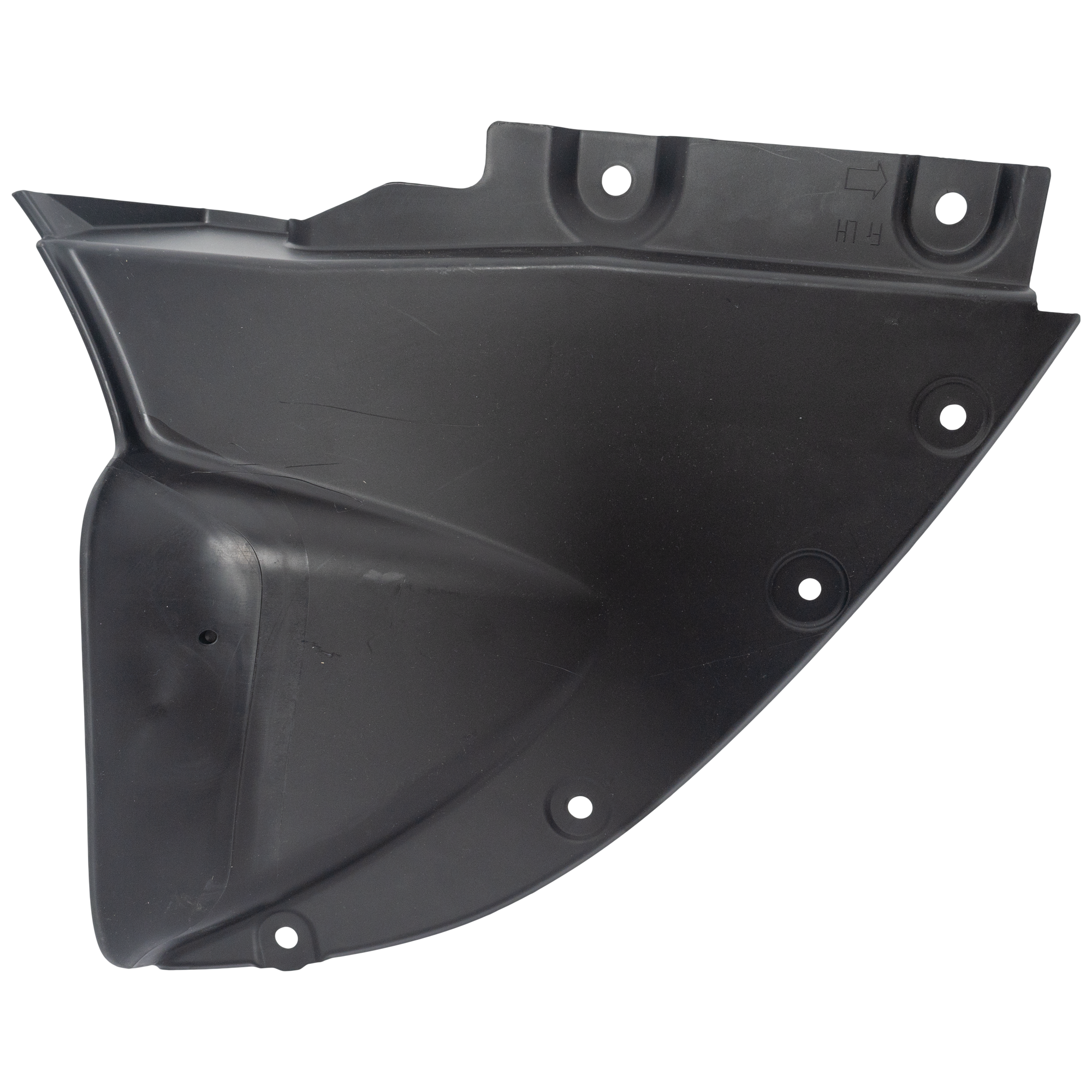 AM CX 5-22-24 FRONT FENDER LINER LH Front Section Injection Form w o Insulation Foam CAPA SKU RM22210114Q Partslink MA1250124C OEM KPF156115