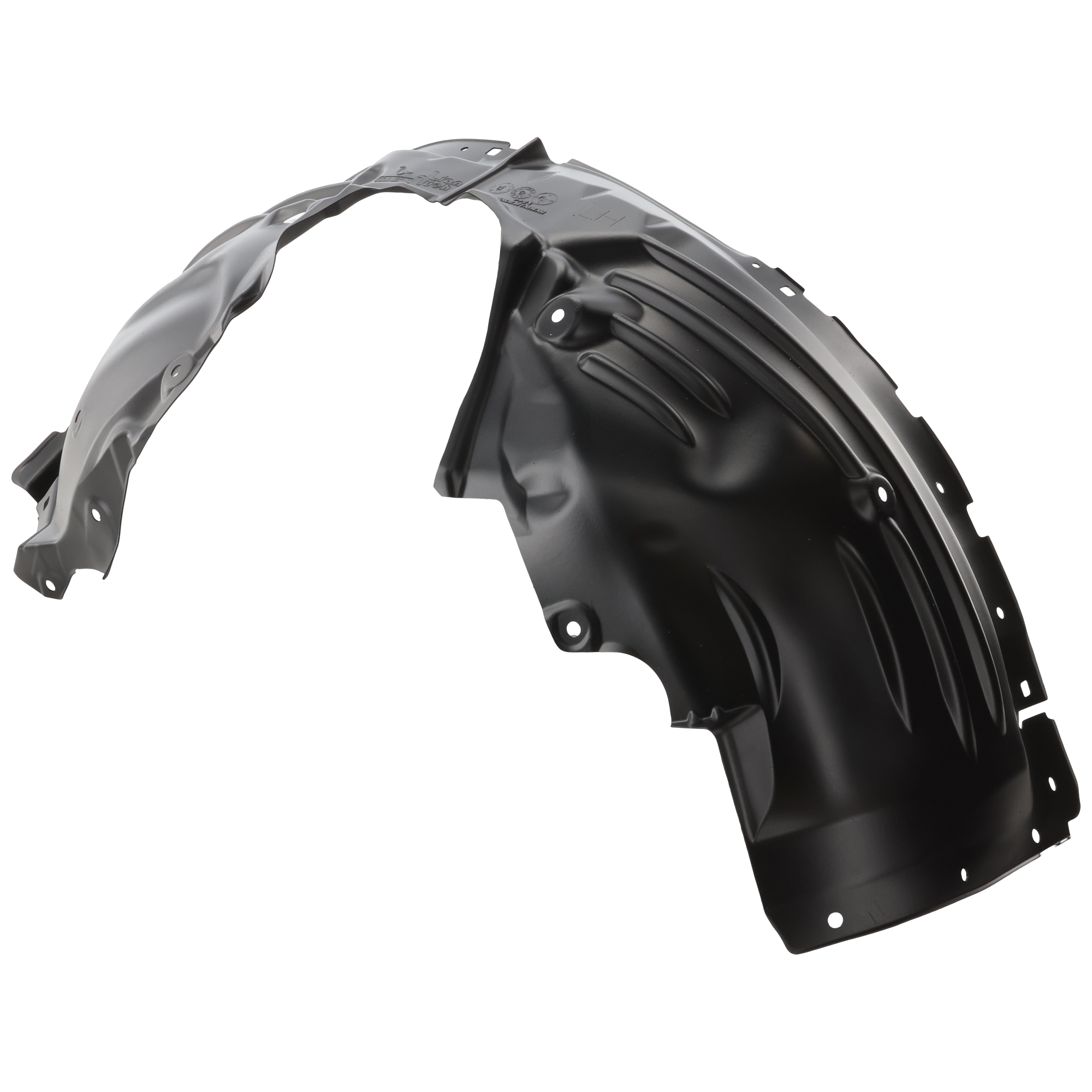 AM CX 5-22-24 FRONT FENDER LINER LH Rear Section Vacuum Form w o Insulation Foam CAPA SKU RM22210124Q Partslink MA1248158C OEM KPF156140