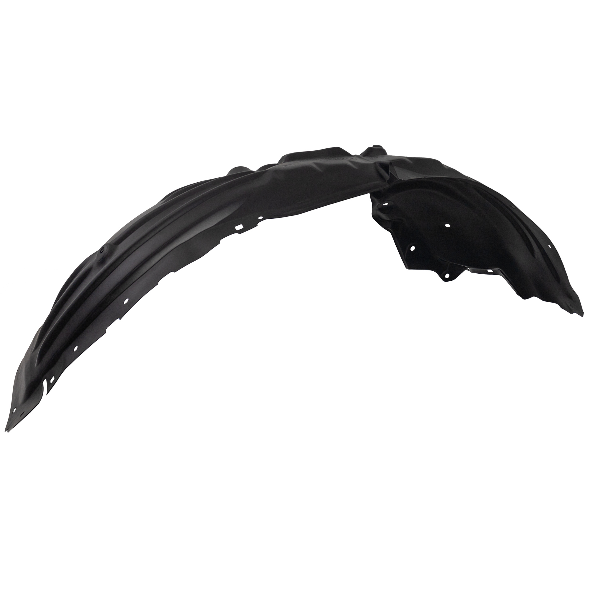 AM CX 5-22-25 FRONT FENDER LINER LH Rear Section Vacuum Form w o Insulation Foam SKU RM22210124 Partslink MA1248158 OEM KPF156140