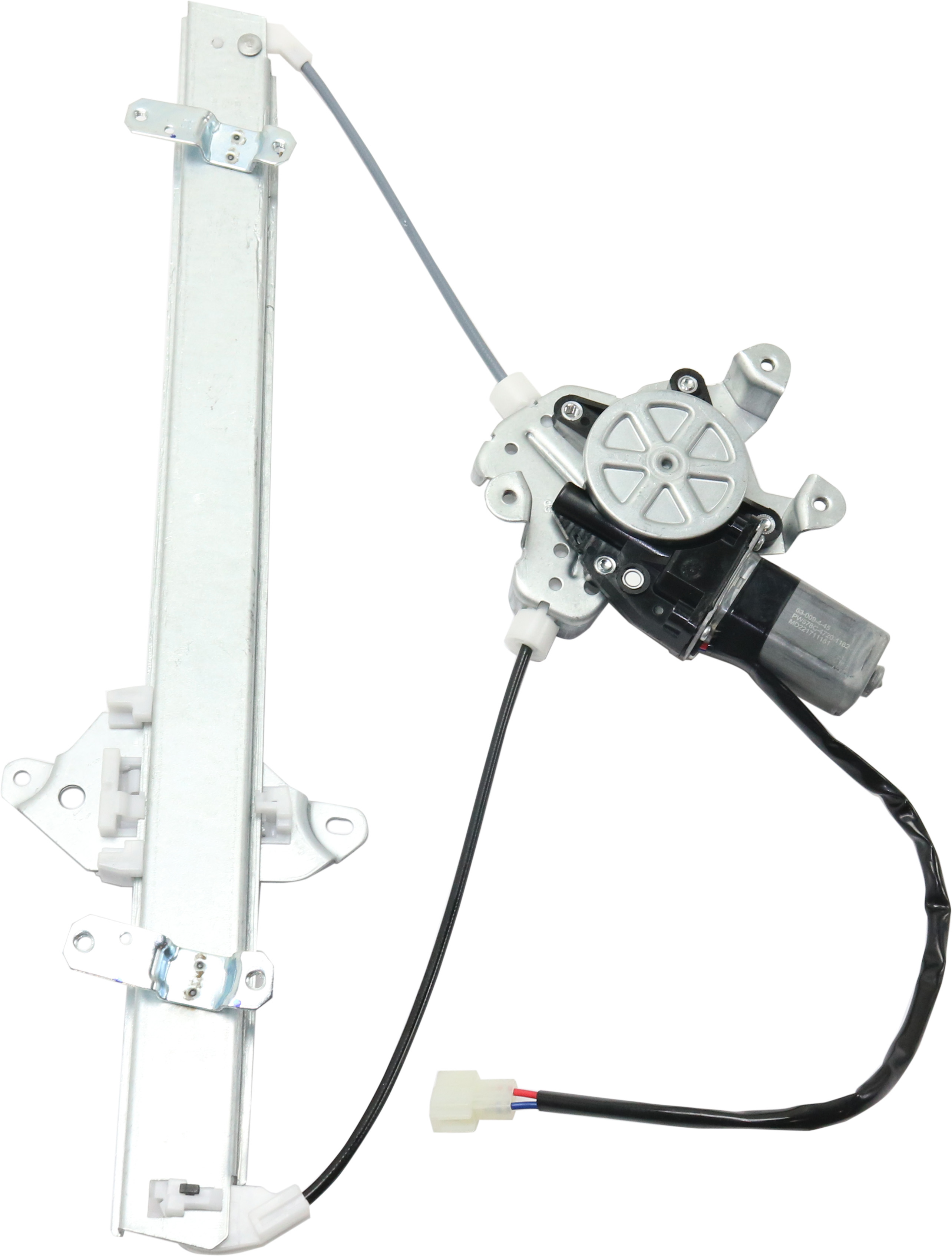 AM LANCER 03-06 FRONT WINDOW REGULATOR LH Power w Motor Evolution Sportback Ralliart Models SKU RM46290012 OEM MR991321 PFM MN126737 MR503991