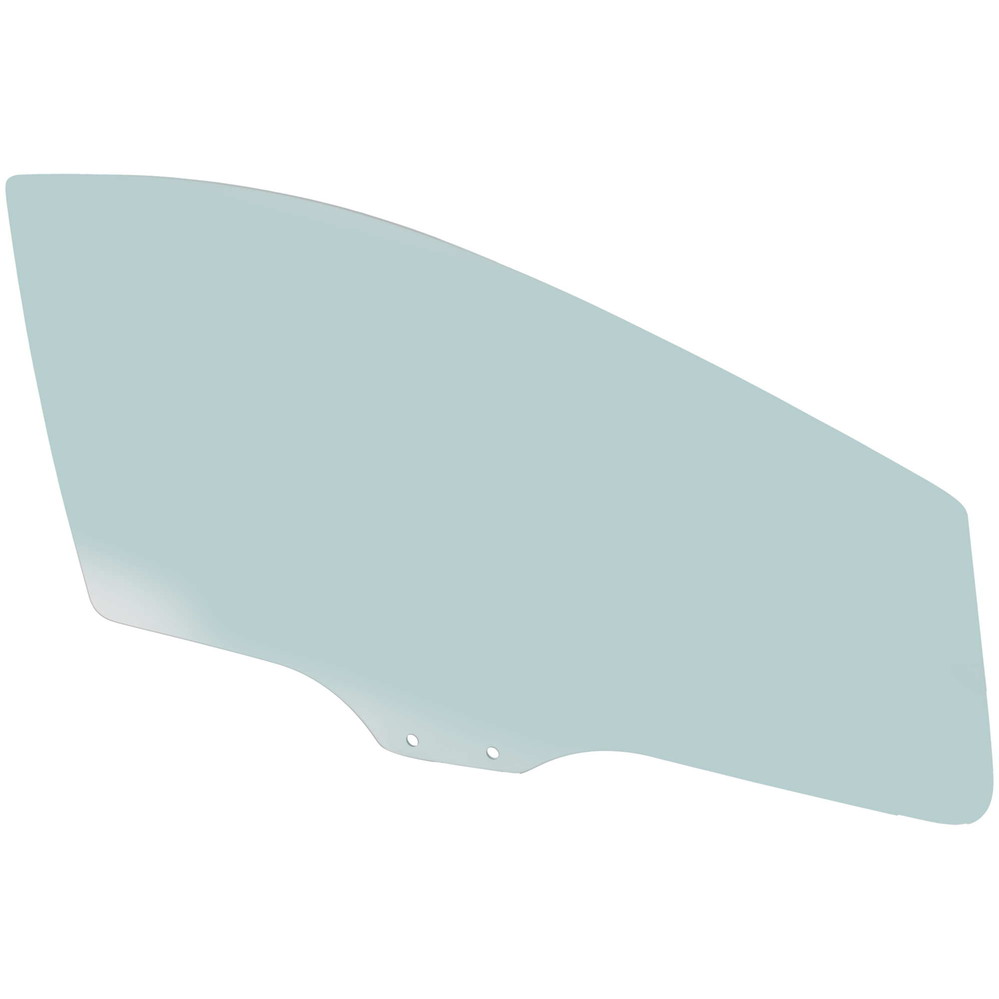 AM MAZDA 2-11-14 FRONT DOOR GLASS RH Green Tint SKU RM48010041 OEM DF7158511B