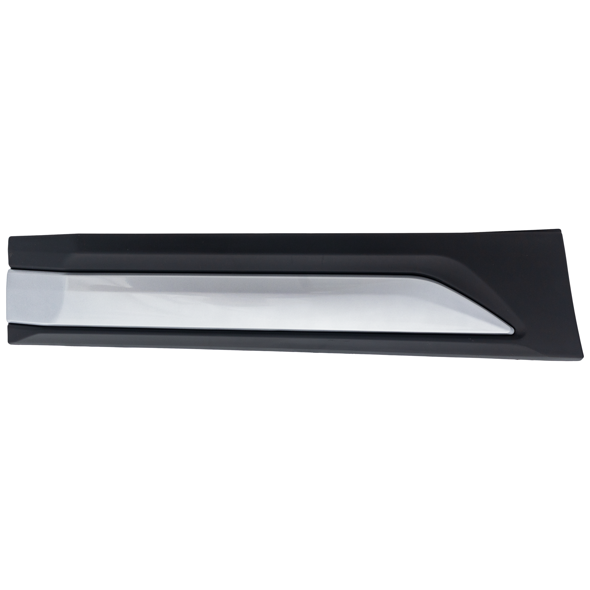 AM OUTLANDER 16-20 REAR DOOR MOLDING RH Lower Assembly Black and Silver Adhesive Type To 6-19 SKU RM49090007 Partslink MI1505100 OEM 5757A516