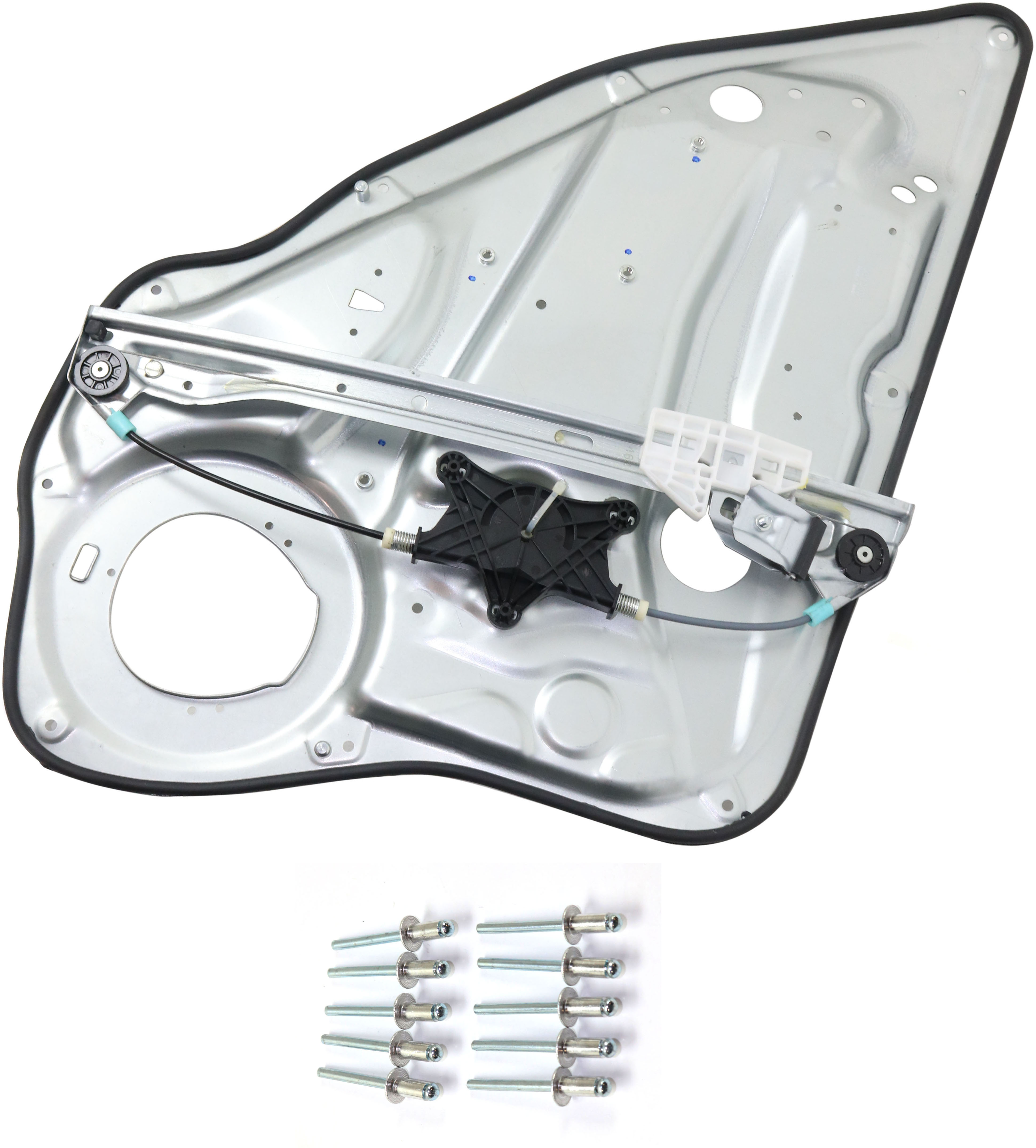 AM C CLASS 08-14 E CLASS 10-16 REAR WINDOW REGULATOR RH Power w o Motor w Panel Sedan Wagon SKU RM49170007 Partslink MB1551116 OEM 2127301879