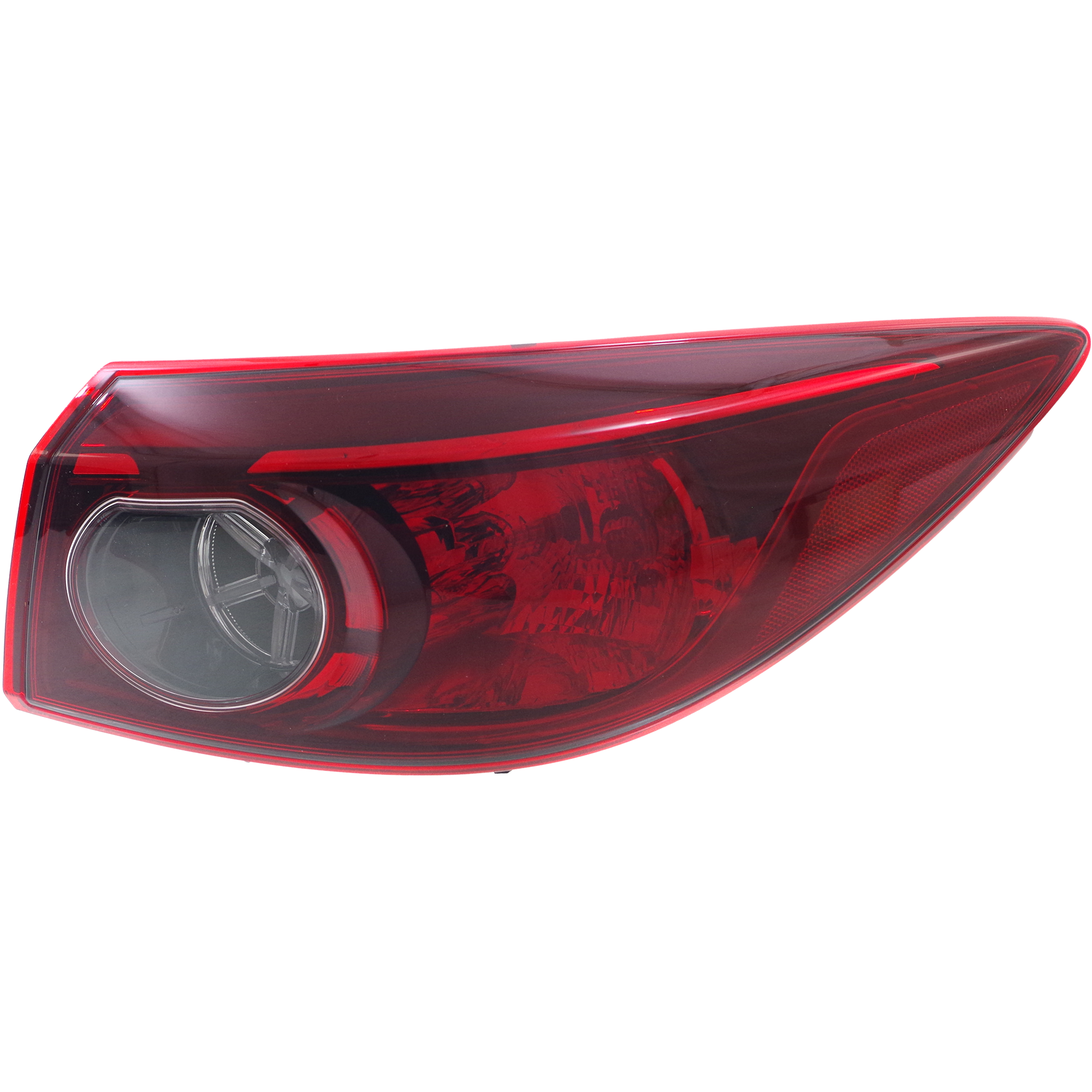 AM MAZDA 3-14-15 TAIL LAMP RH Outer Assembly Bulb Type Sedan Mexico Built Vehicle SKU RM73010005 Partslink MA2805123 OEM BJT151150A