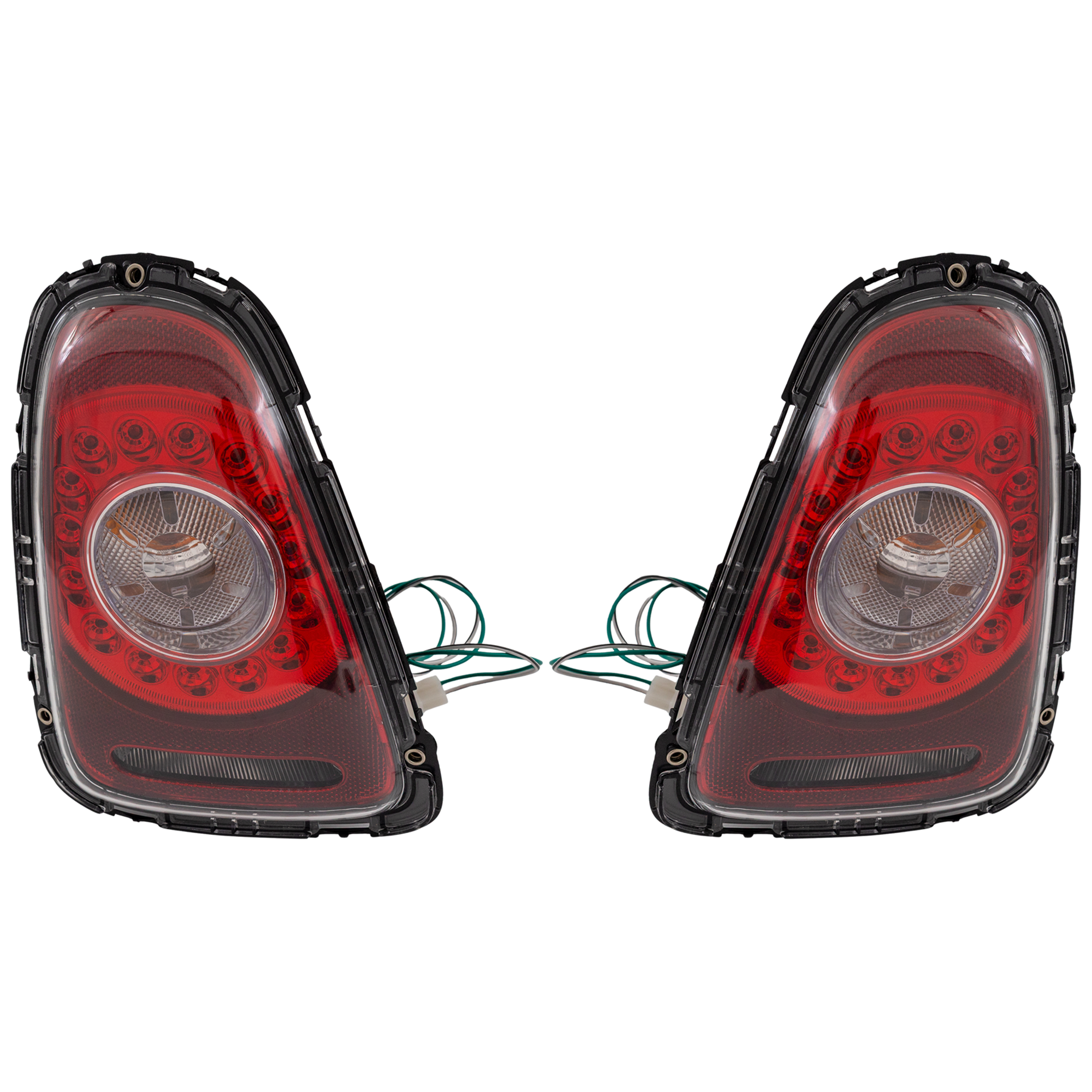 AM COOPER 07-10 TAIL LAMP RH AND LH Assembly LED Clear Lens 2 Piece SKU RM73010051 Partslink MC2811100 OEM 63212757012-63212757011