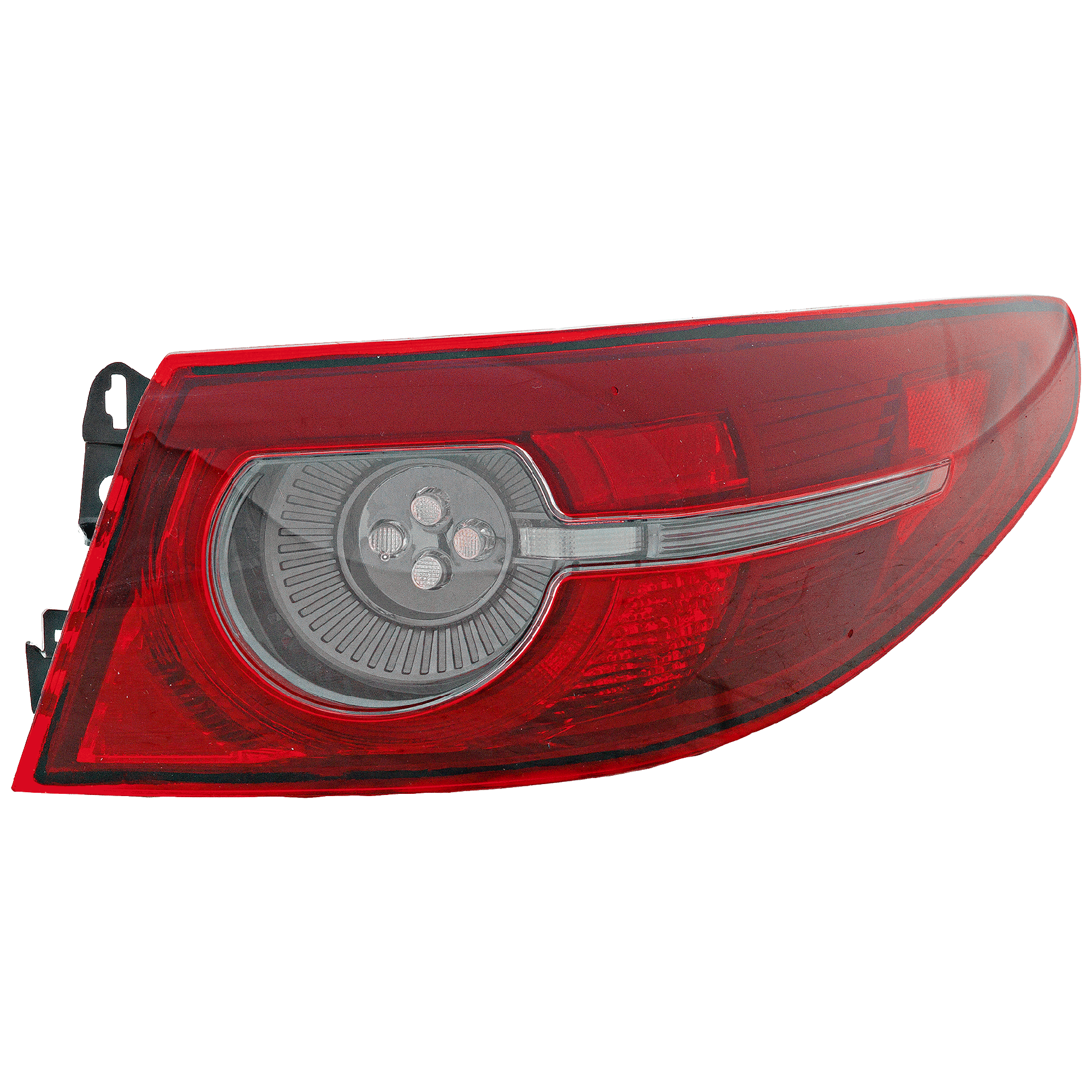 AM MAZDA 3-19-21 TAIL LAMP RH Outer Assembly LED w o Signature Lighting Sedan CAPA SKU RM73010095AQ Partslink MA2805132C OEM BCJH51150A