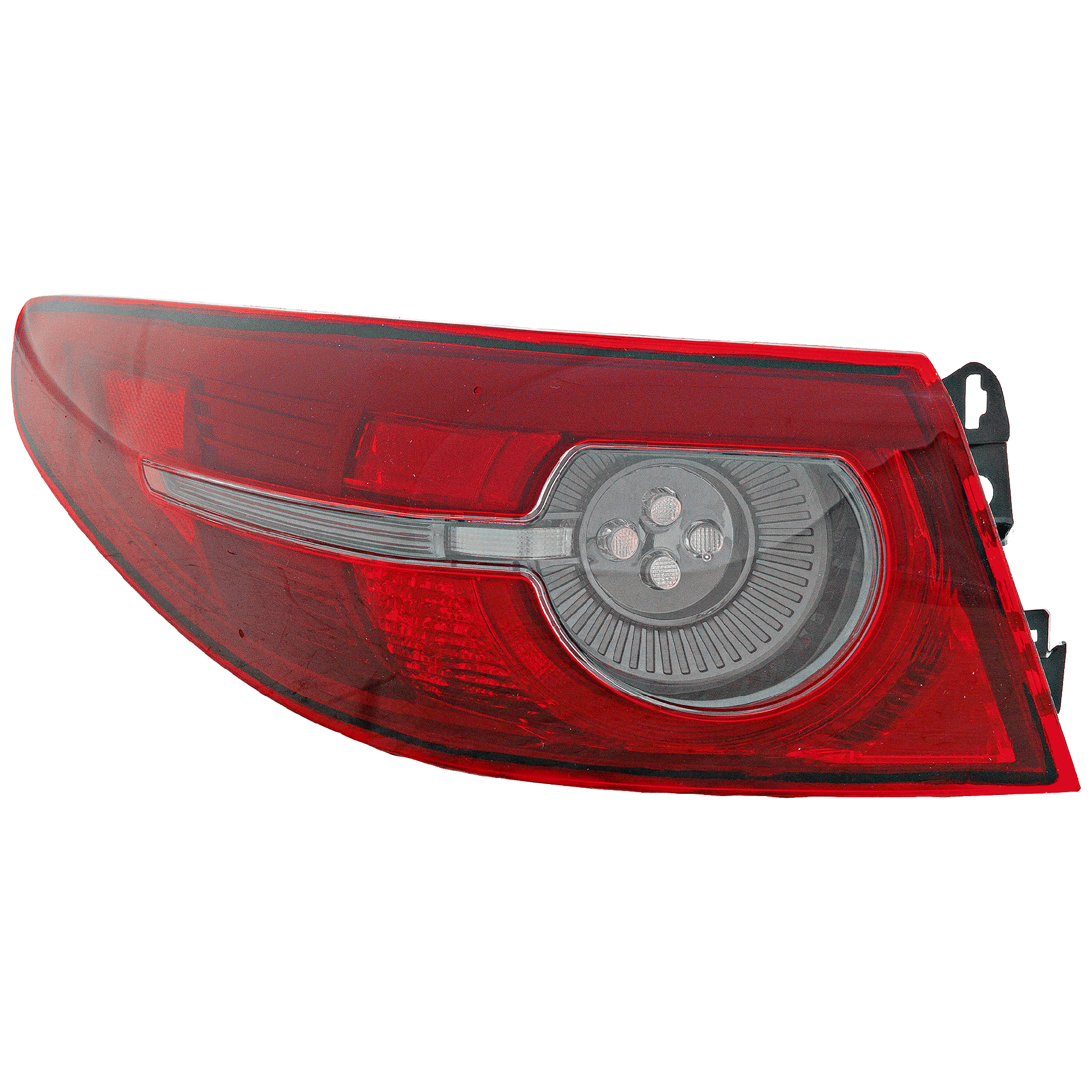 AM MAZDA 3-19-21 TAIL LAMP LH Outer Assembly LED w o Signature Lighting Sedan CAPA SKU RM73010096AQ Partslink MA2804132C OEM BCJH51160A