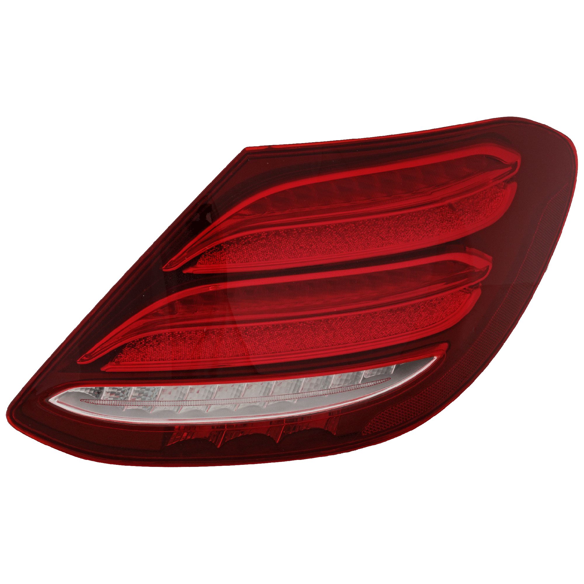 AM E CLASS 17-20 TAIL LAMP RH Outer Assembly LED w o Logo Sedan CAPA SKU RM73010117AQ Partslink MB2801154C OEM 2139068200