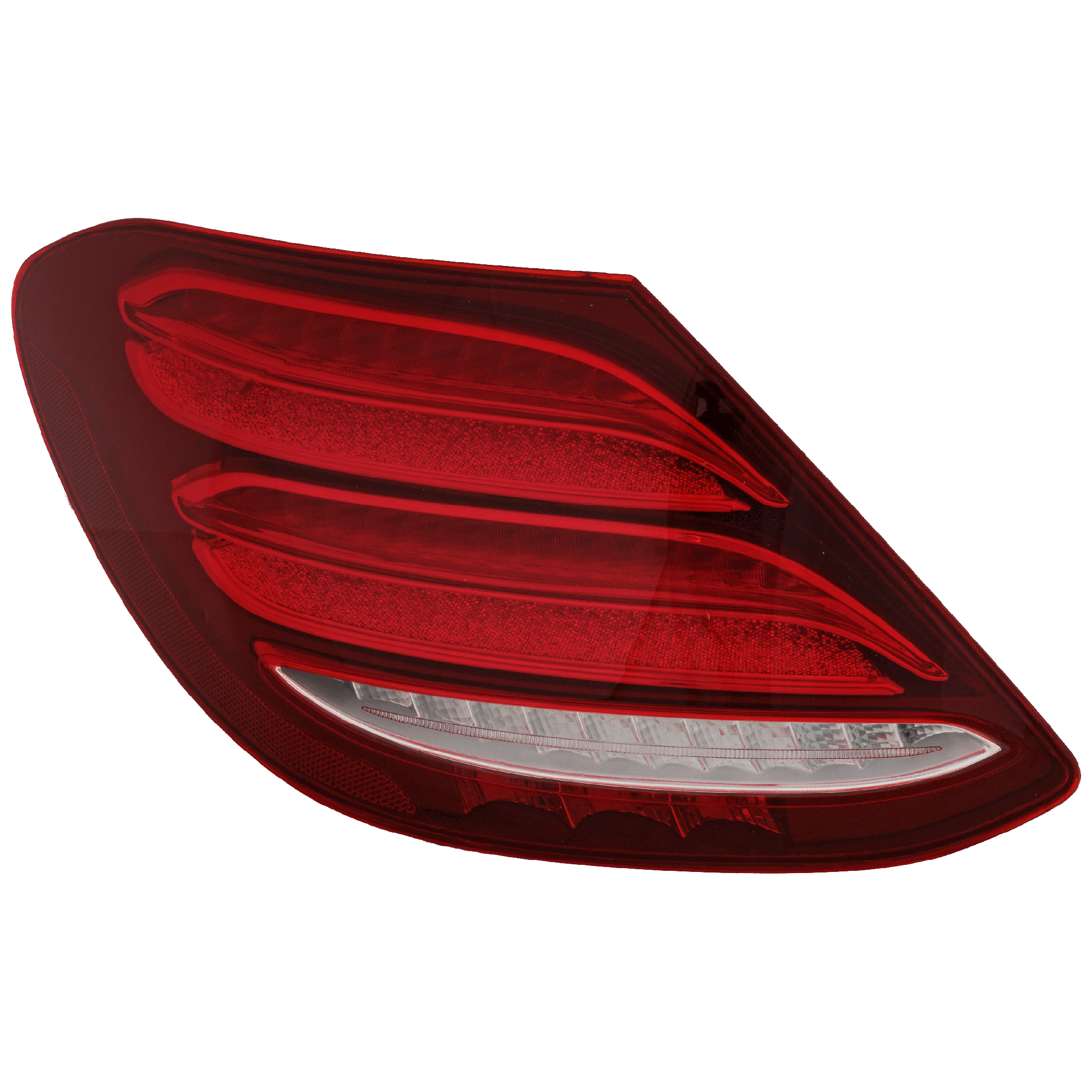 AM E CLASS 17-20 TAIL LAMP LH Outer Assembly LED w o Logo Sedan CAPA SKU RM73010118AQ Partslink MB2800154C OEM 2139068100